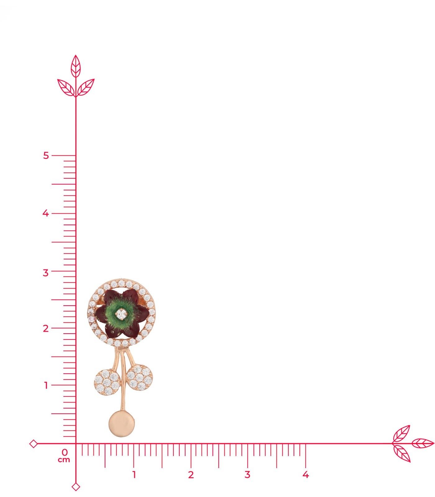 Floral Ring Necklace Set (Silver)