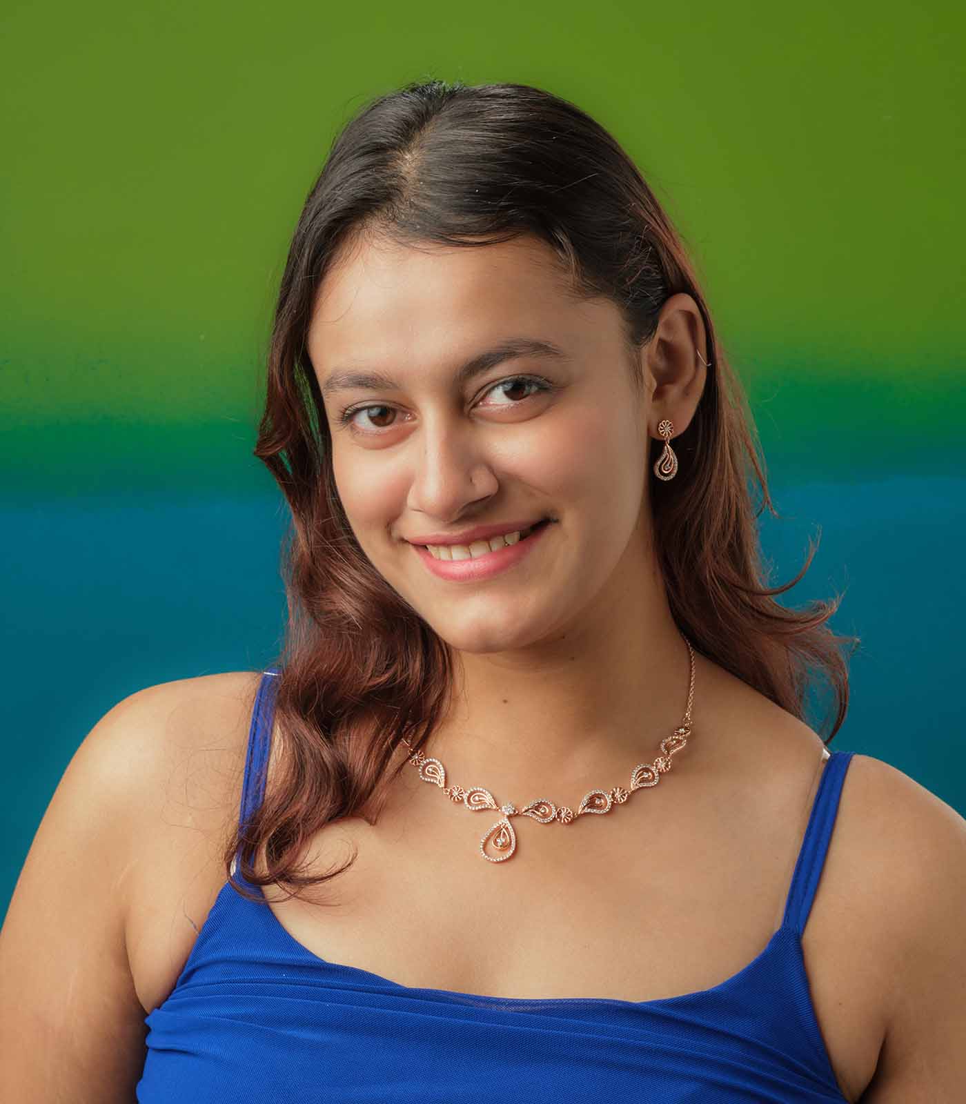 Sparkling Bloom Necklace Set (Silver)