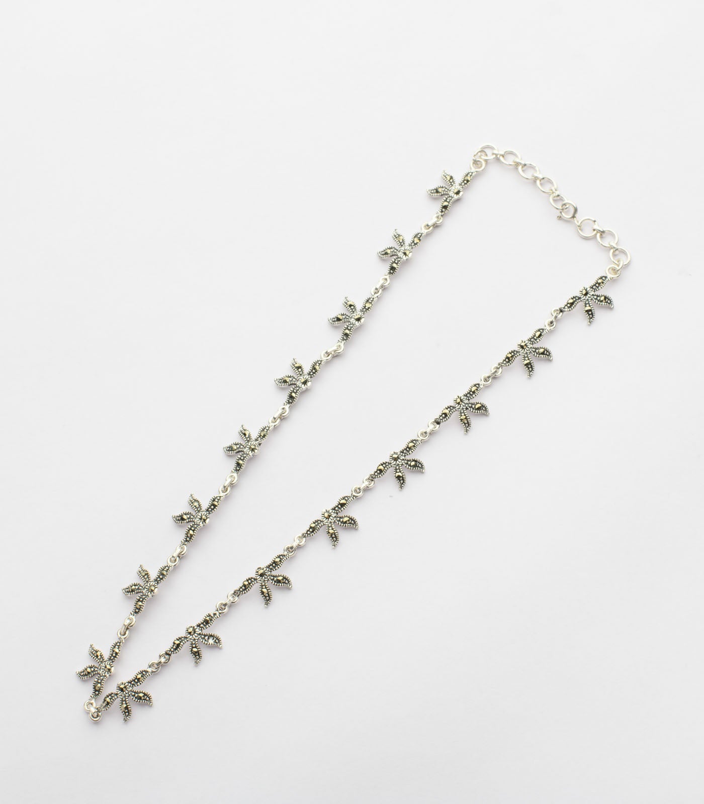 Lotus Love Necklace Set (Silver)