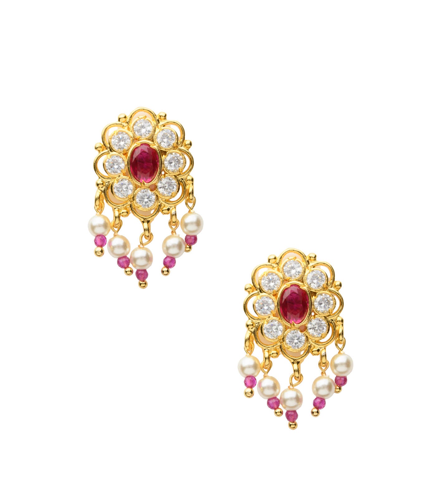 Silver Moti Necklace SET