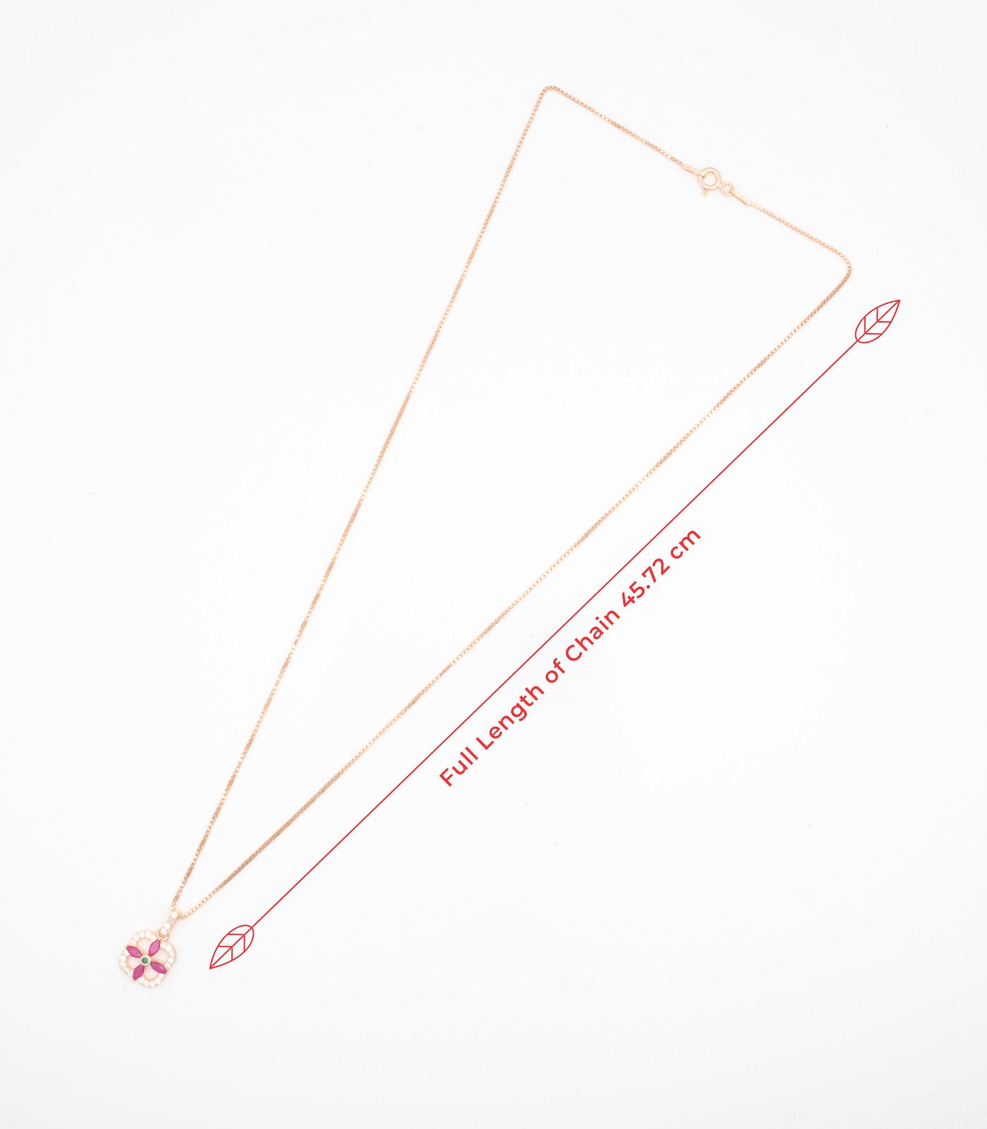 Floral Square Necklace Set (Silver)