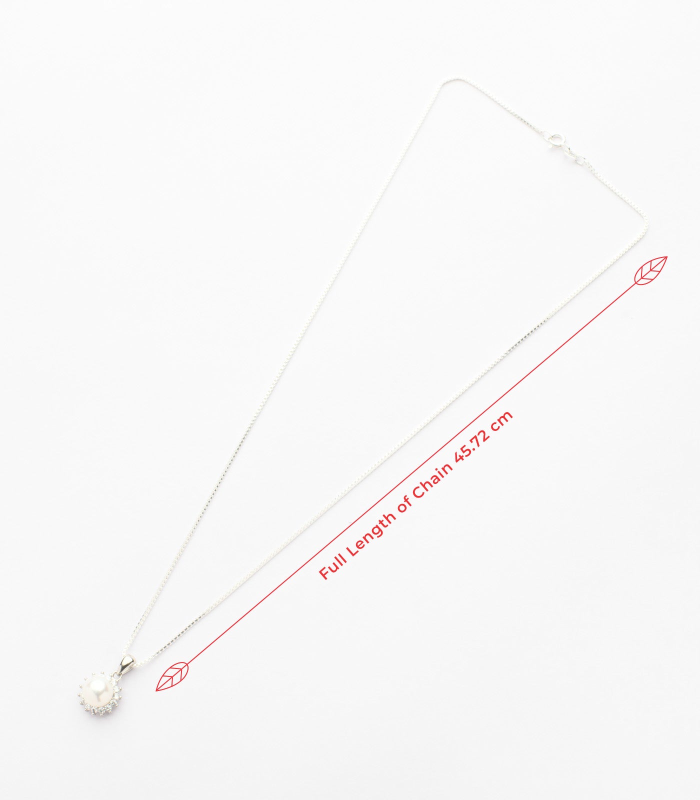 Floracion Pearl Necklace Set (Silver)