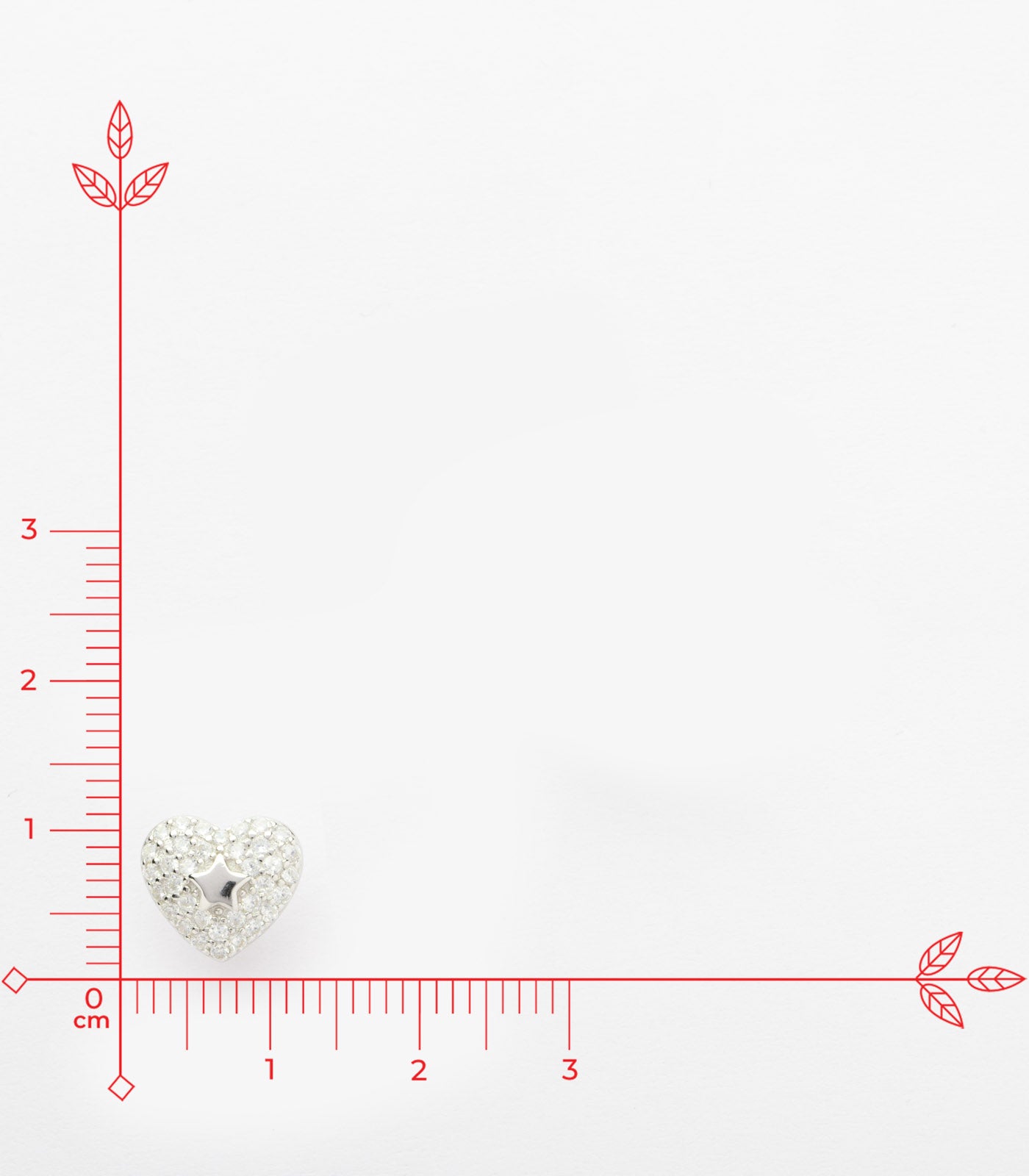 Estrella Heart Necklace Set (Silver)