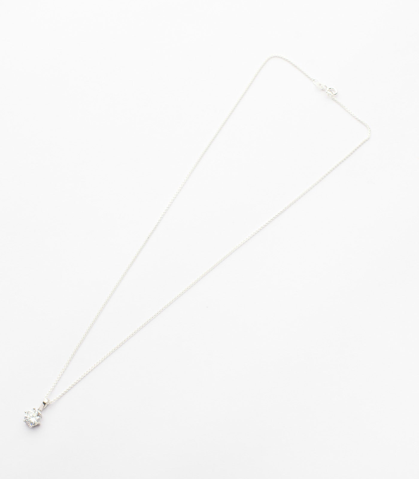 Shining Silver Sphere Necklace Set (Silver)