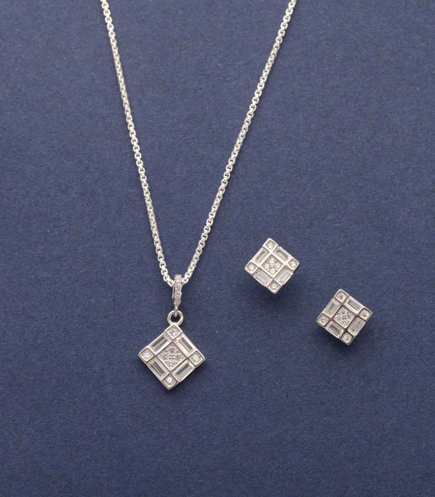 Casilla Necklace Set (Silver)