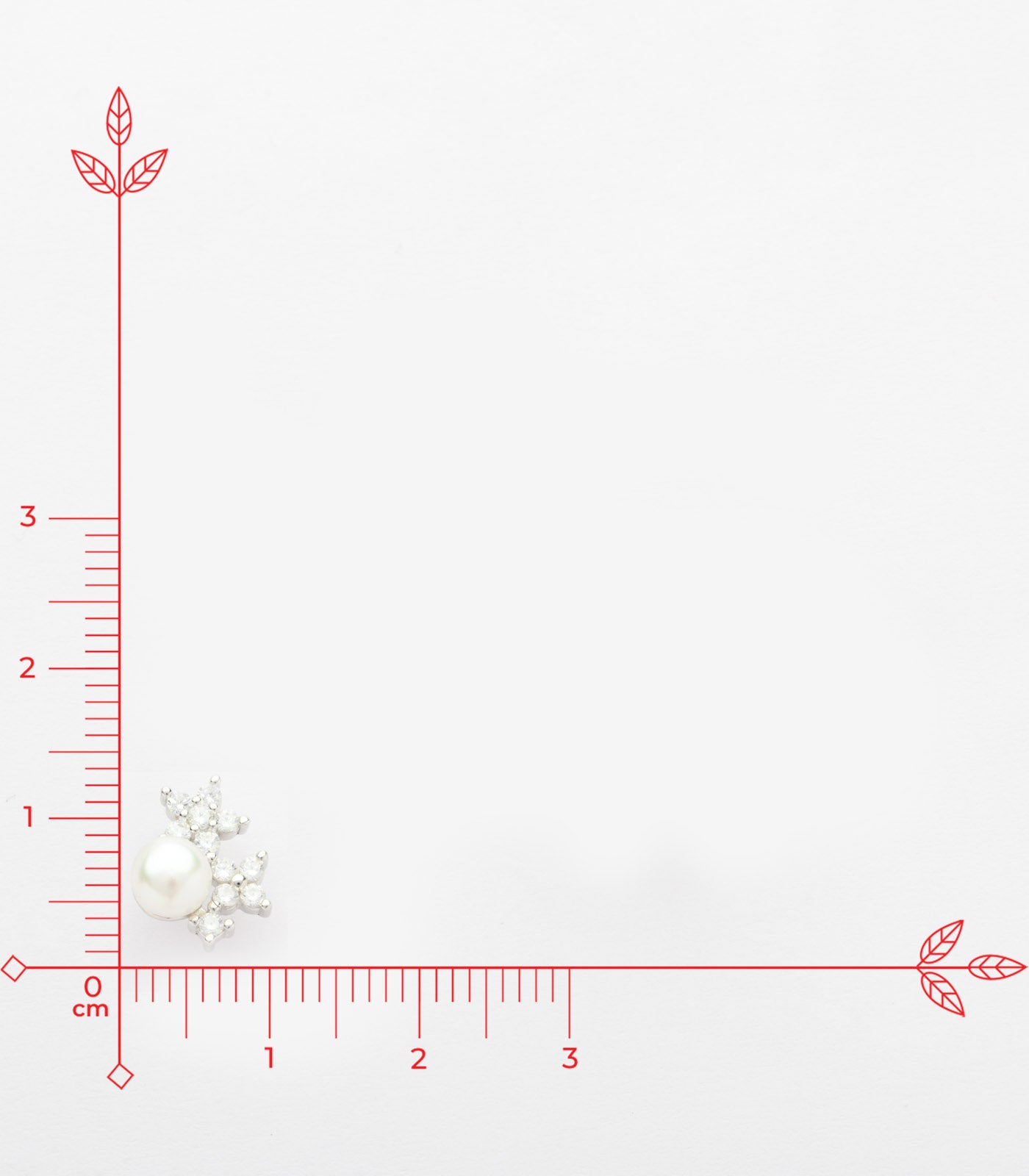 Racimo Of Flower Necklace Set (Silver)