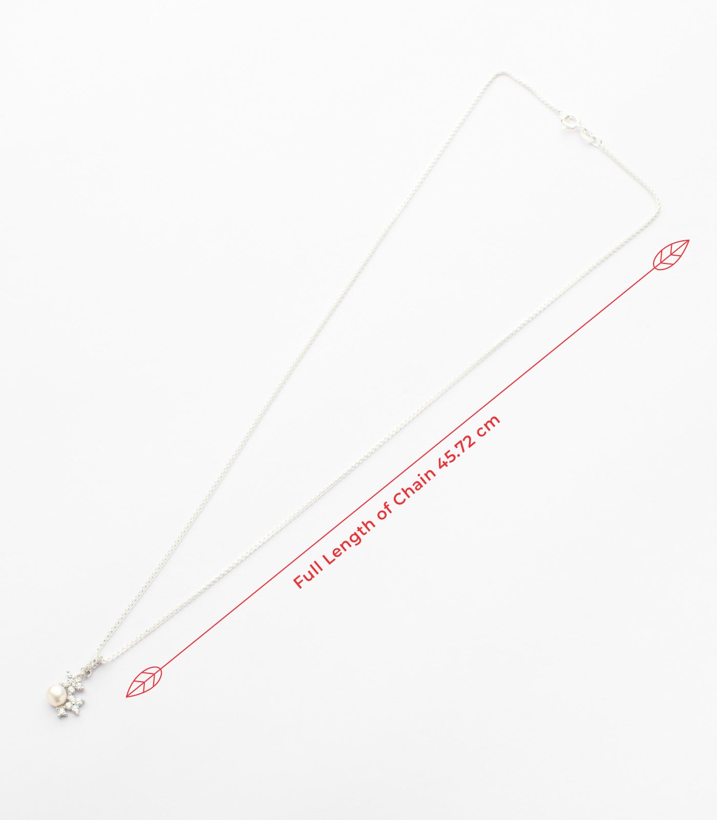 Racimo Of Flower Necklace Set (Silver)