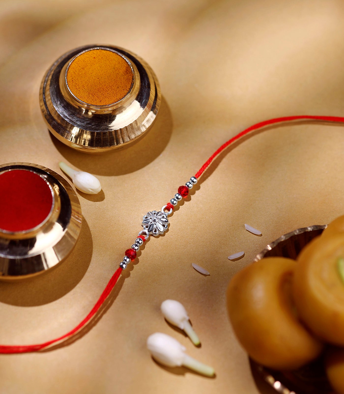 Elegant Petal Charm Rakhi