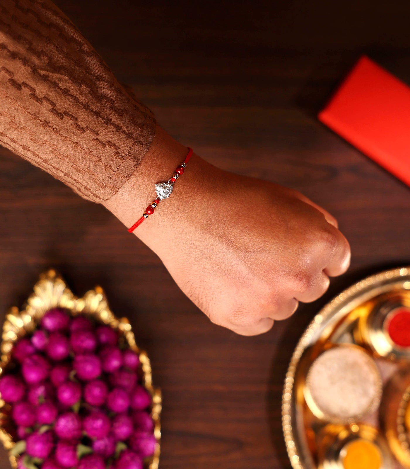 Silver Ganesh Rakhi