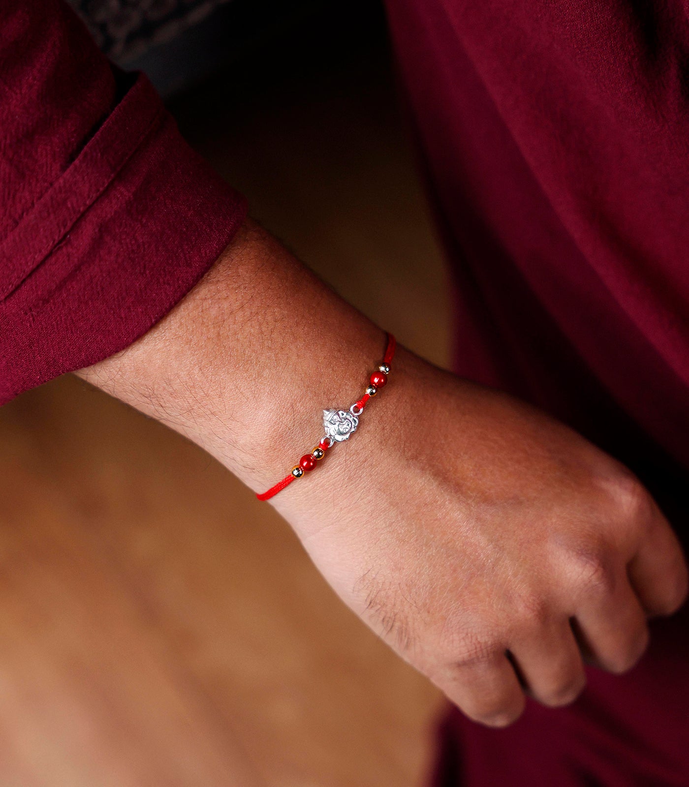 Silver Ganesh Rakhi