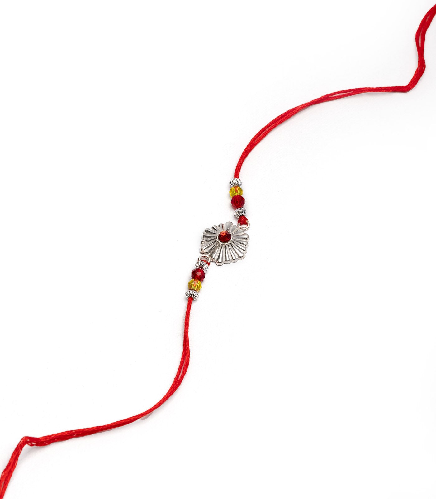 Silver Ethnic Rakhi