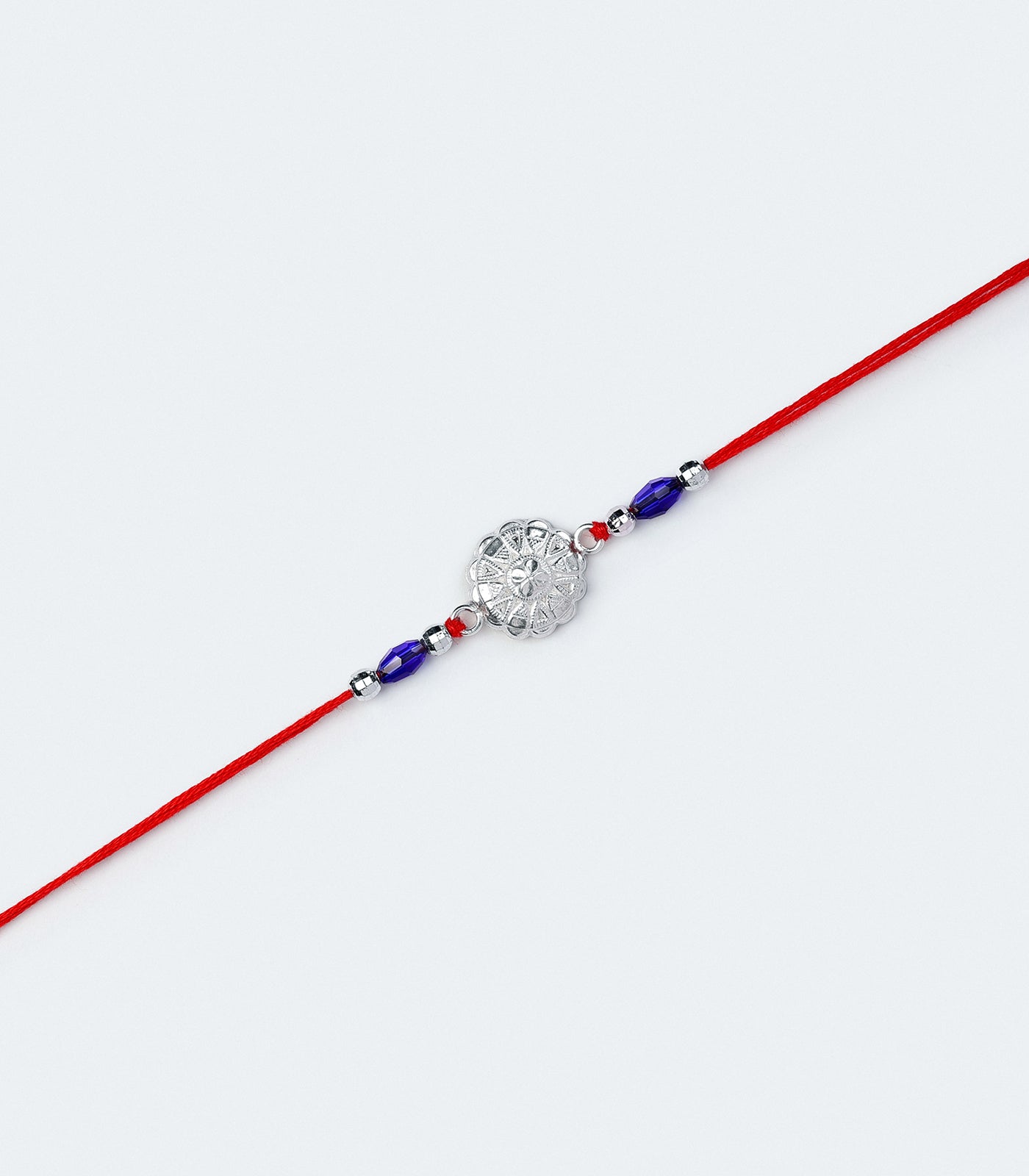 Silver Aesthetic Rakhi