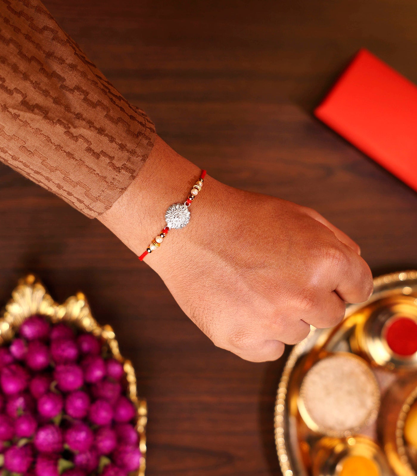 Silver Divine Chakra Rakhi