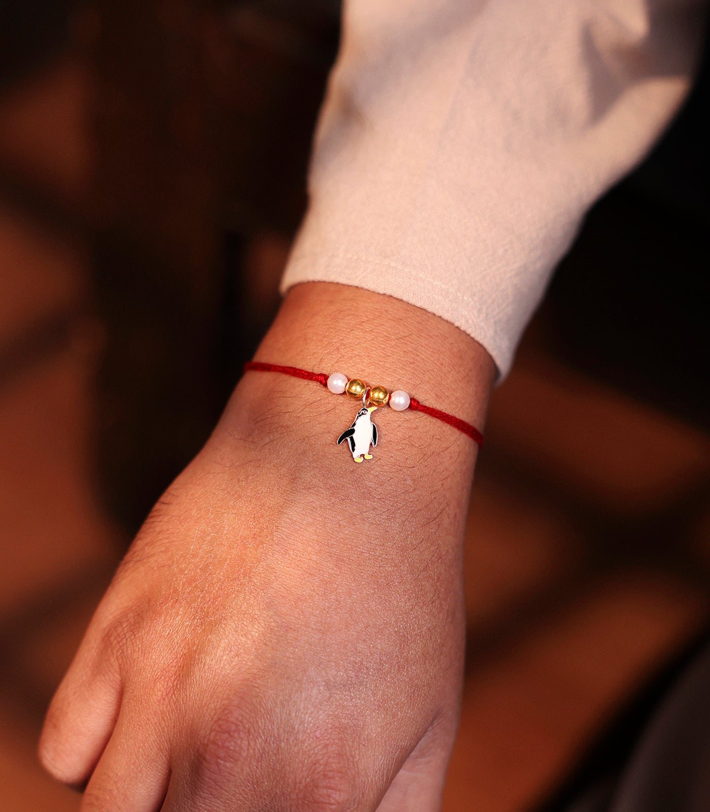 Silver Penguine Rakhi