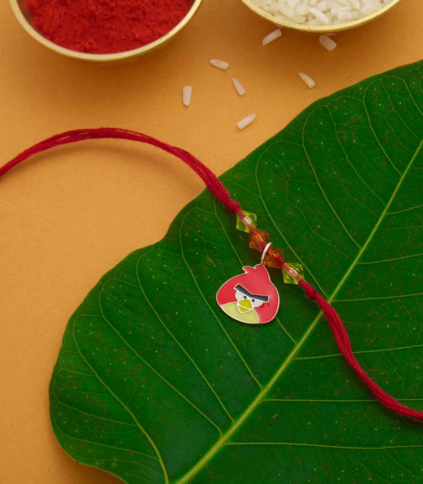 Silver Angry Bird Rakhi