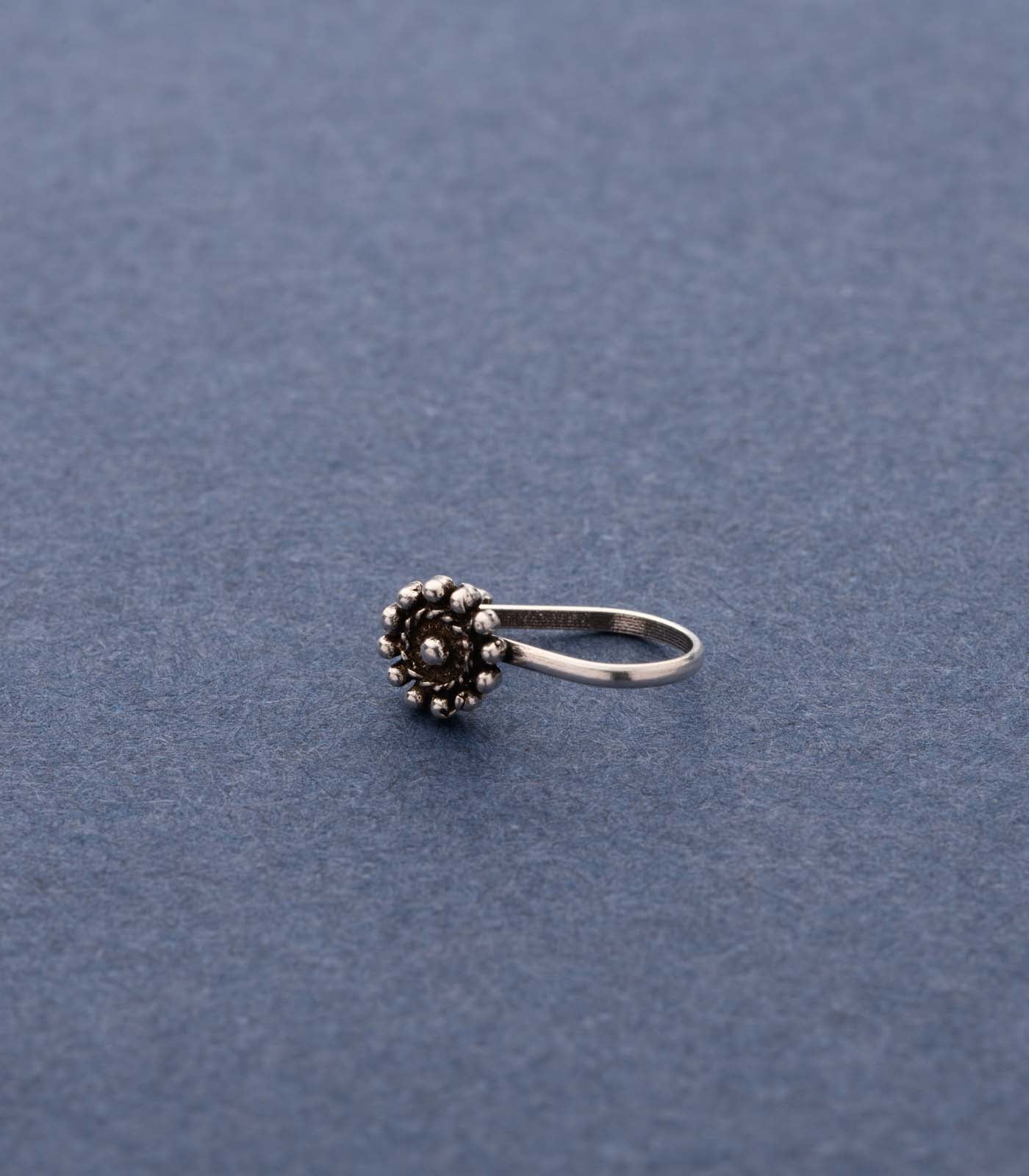 Silver Boho Nose Pin (Clip-On)