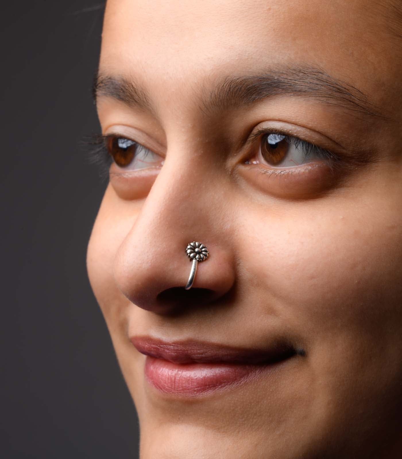 Silver Nosepin Silver Nose Studs Online Nose Pins Online Design