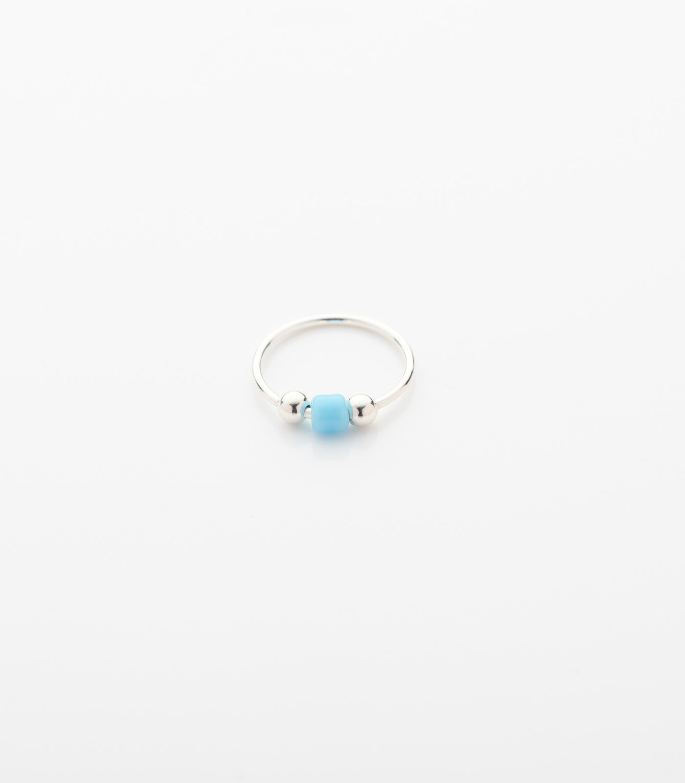 Silver Firozi Nose Ring