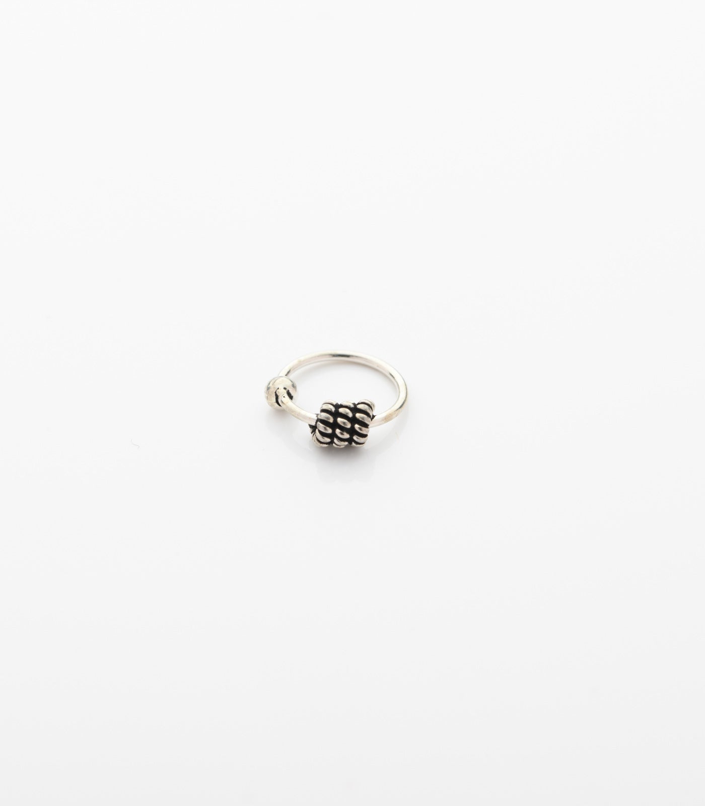 Silver Twisted Spiral Nose Ring