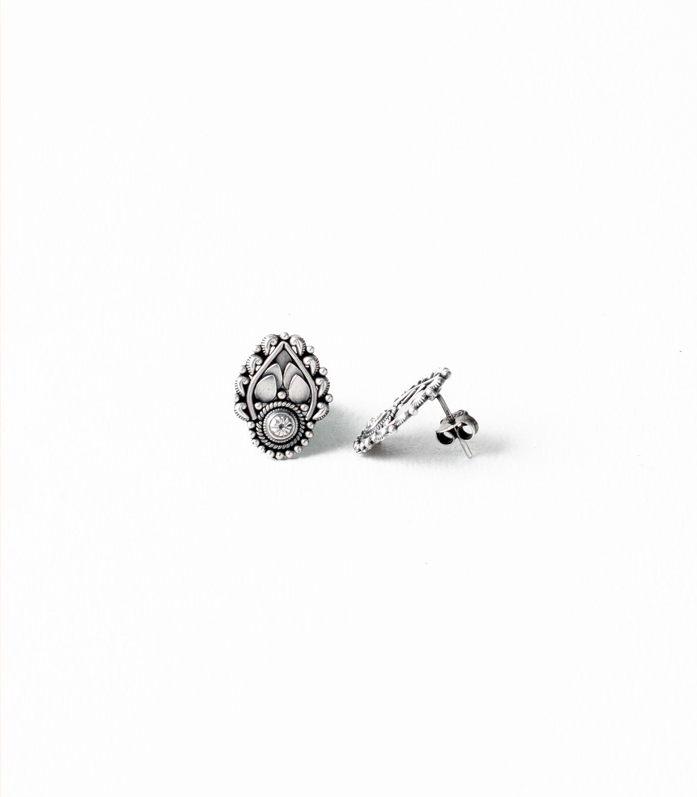 Divine Drops & Flower Oxidized Silver Tops