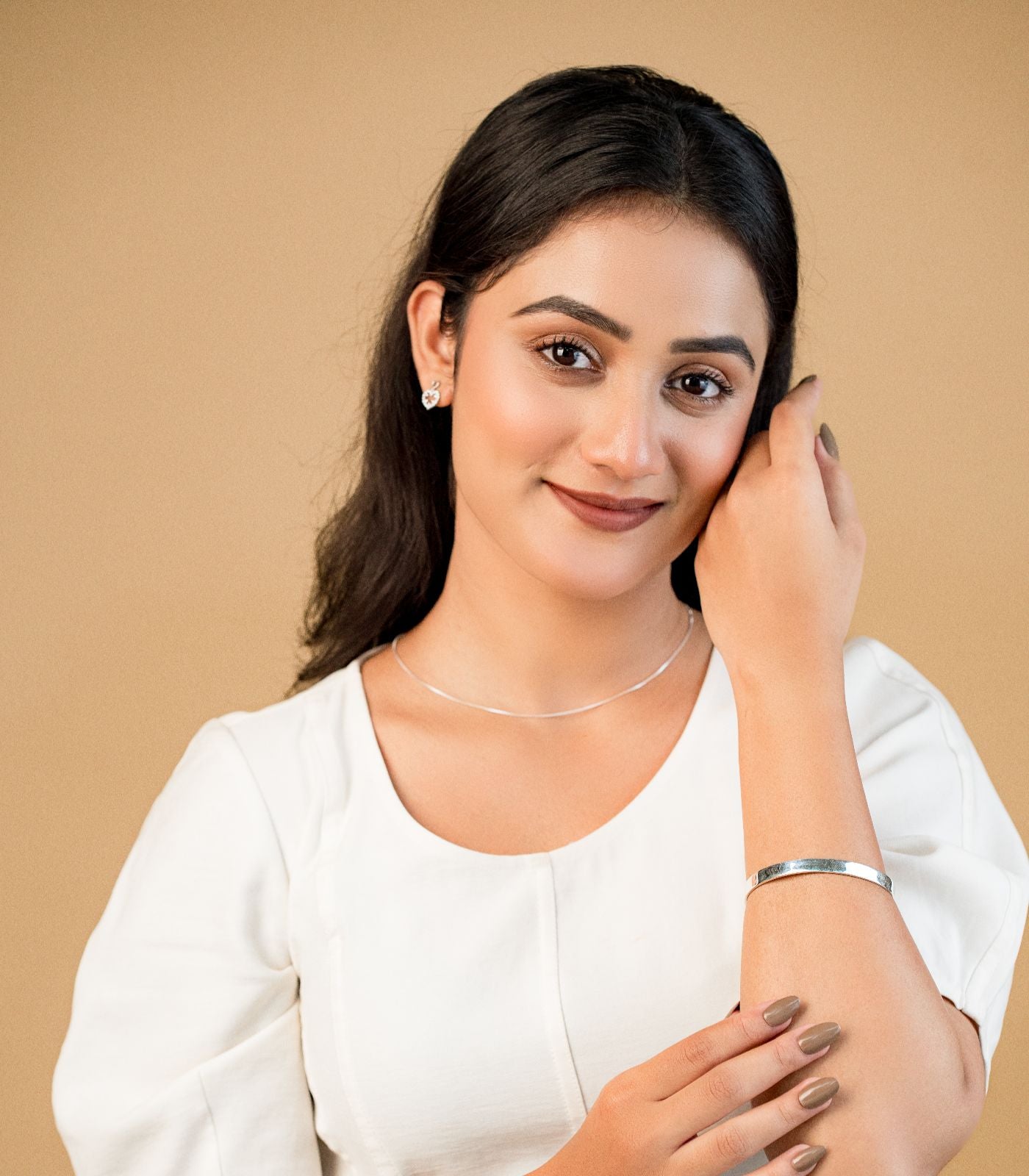 Simple Kada Bracelet (Silver)