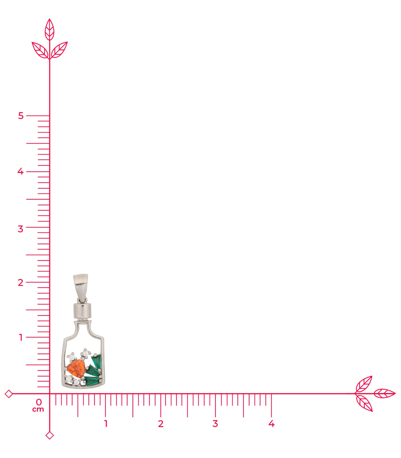Wine Bottle Necklace Set (Silver)