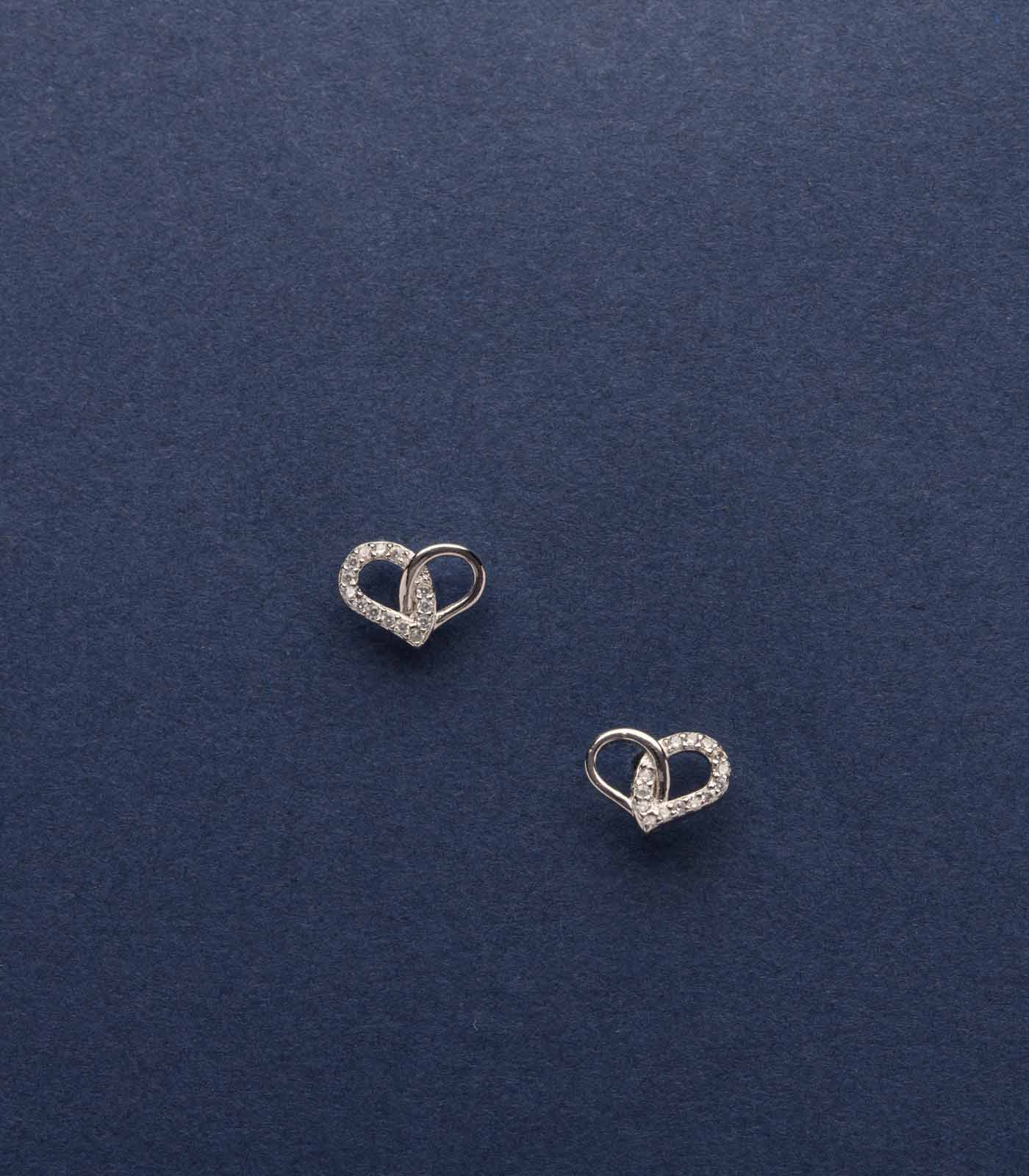 Shiny Heart Tops (Silver)