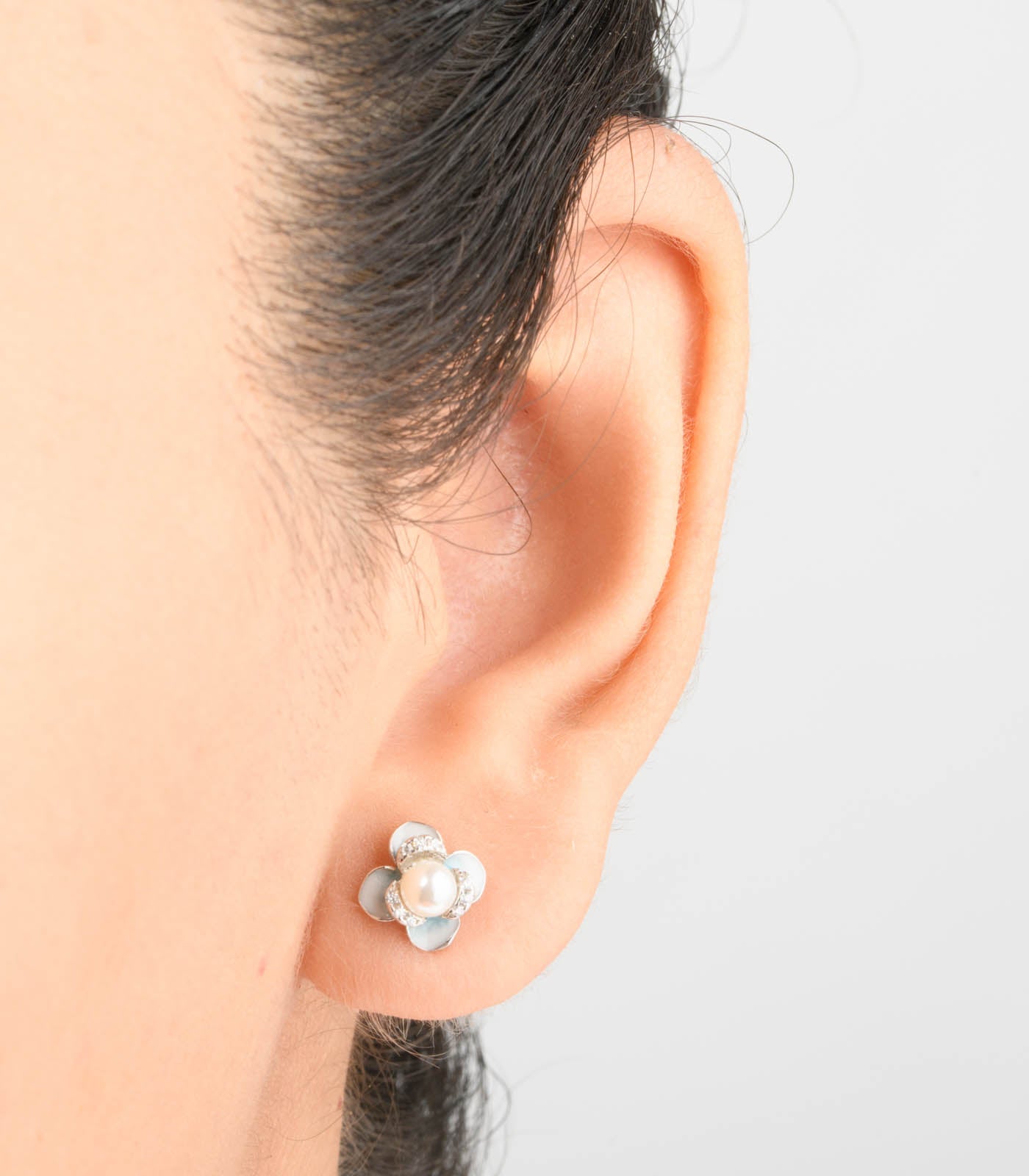 Floret with Pearl Tops (Silver)