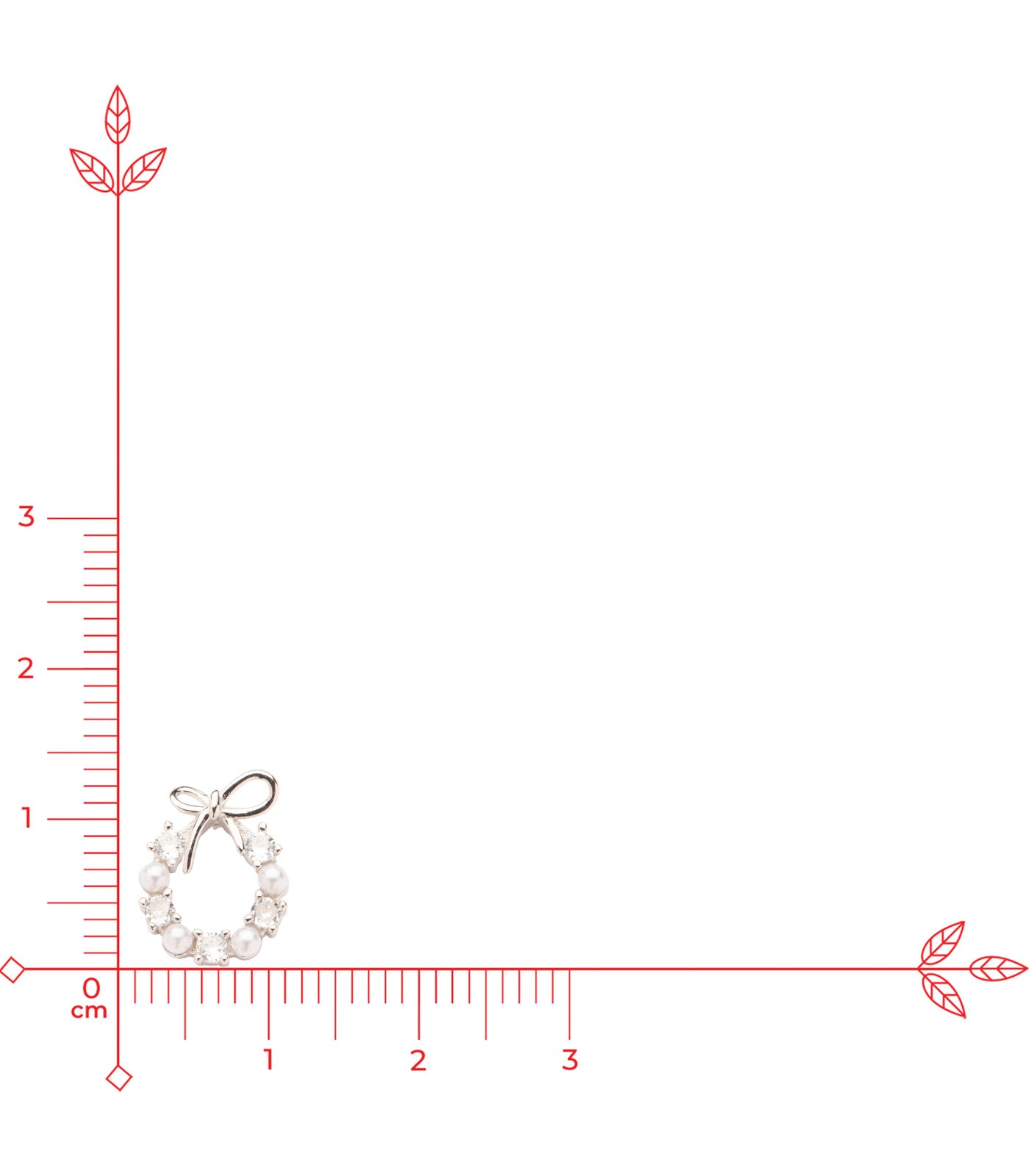 Round With Ribbon Tops (Silver)