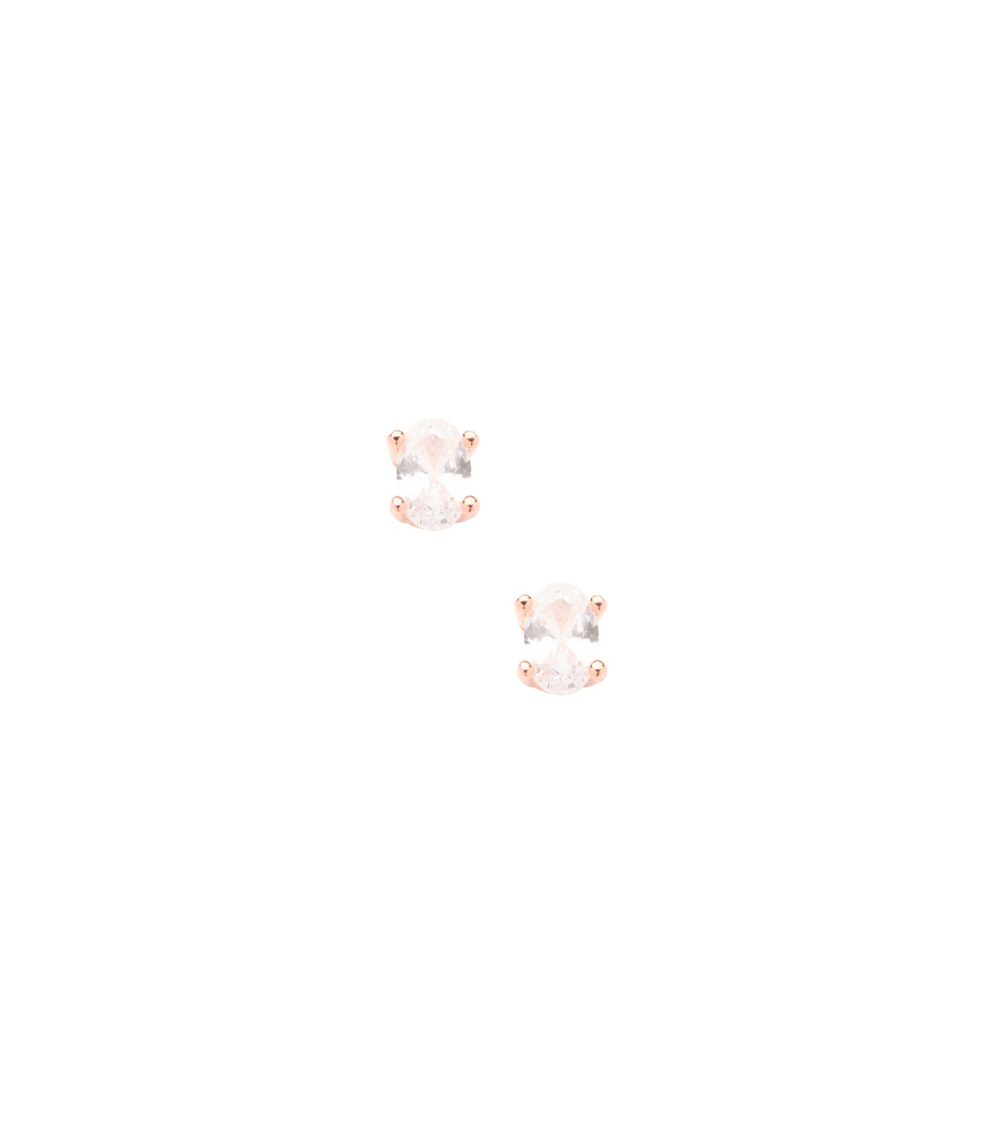 Rose Gold Polish Oval Tops (Silver)