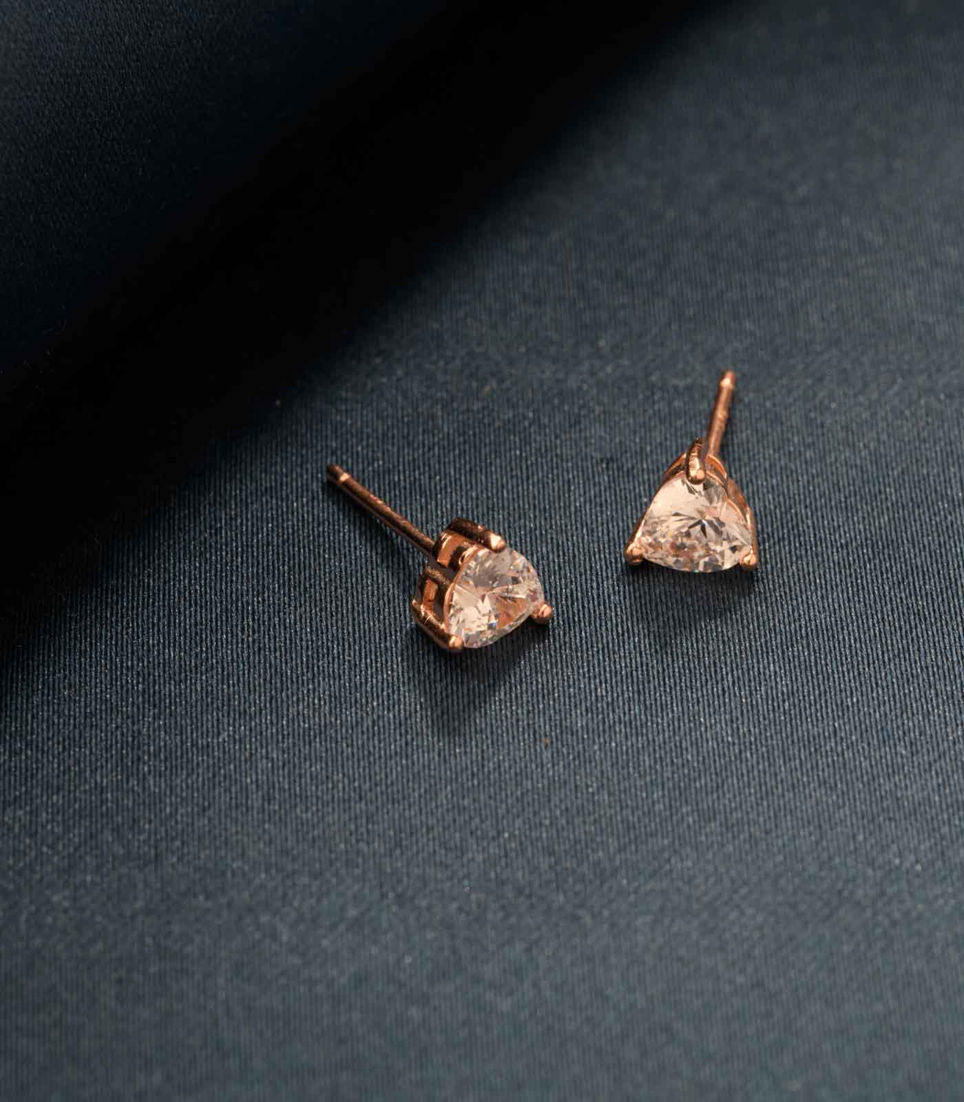 Rose Gold Polish Triangle Tops (Silver)