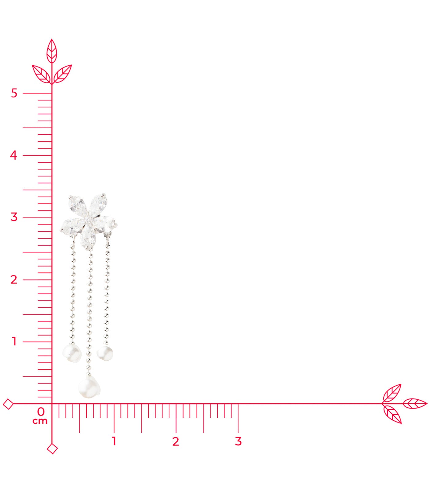 Pearl Dangling Tops (Silver)