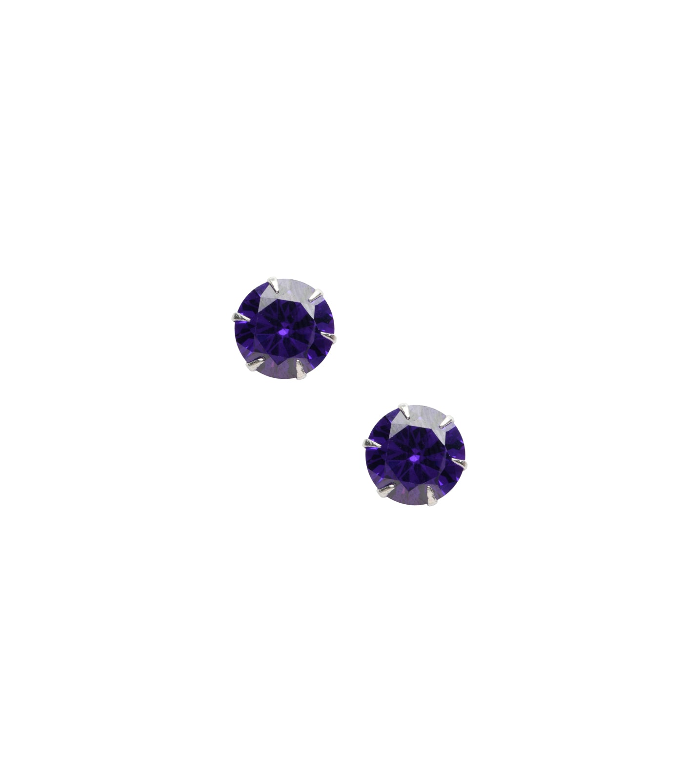 Purple Round Tops (Silver)