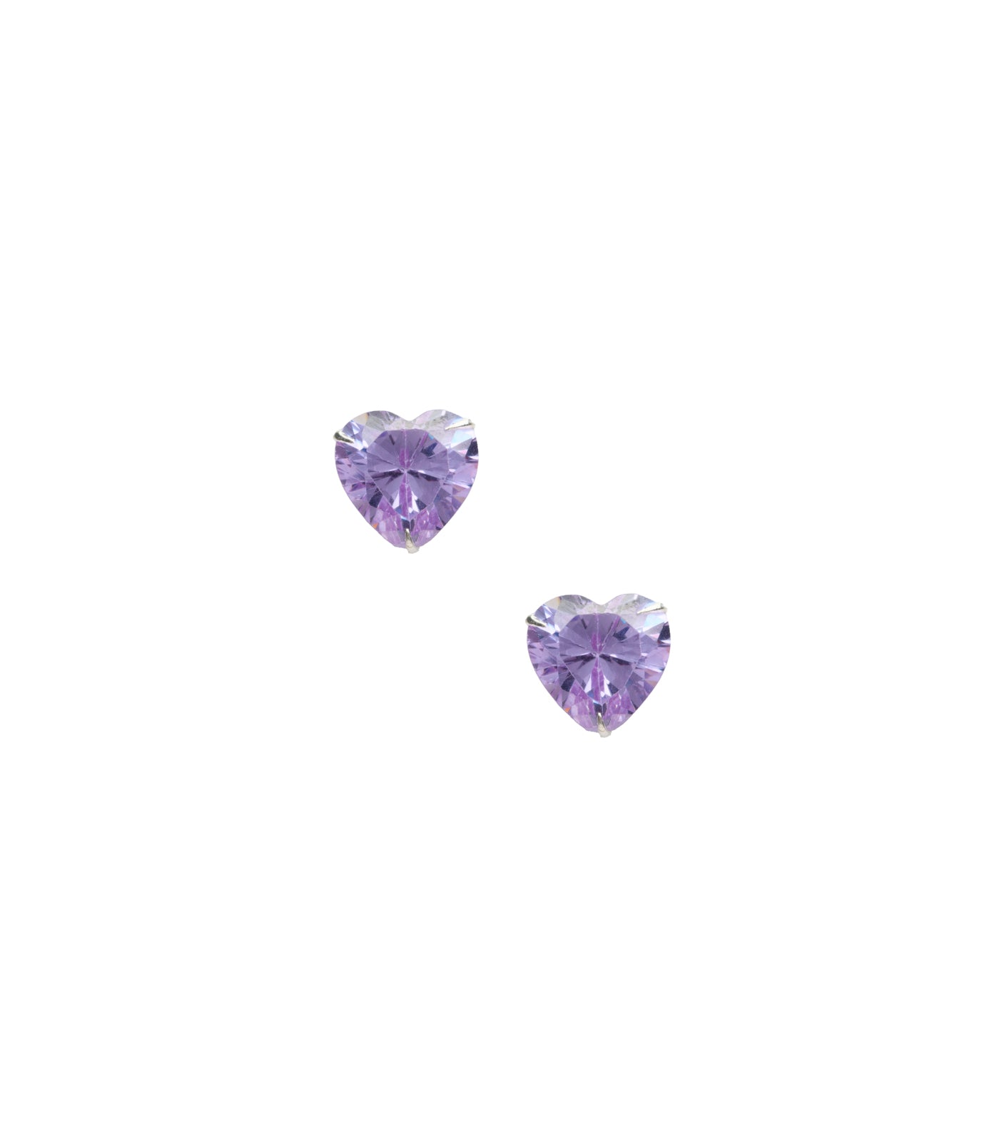 Lavender Heart Tops (Silver)