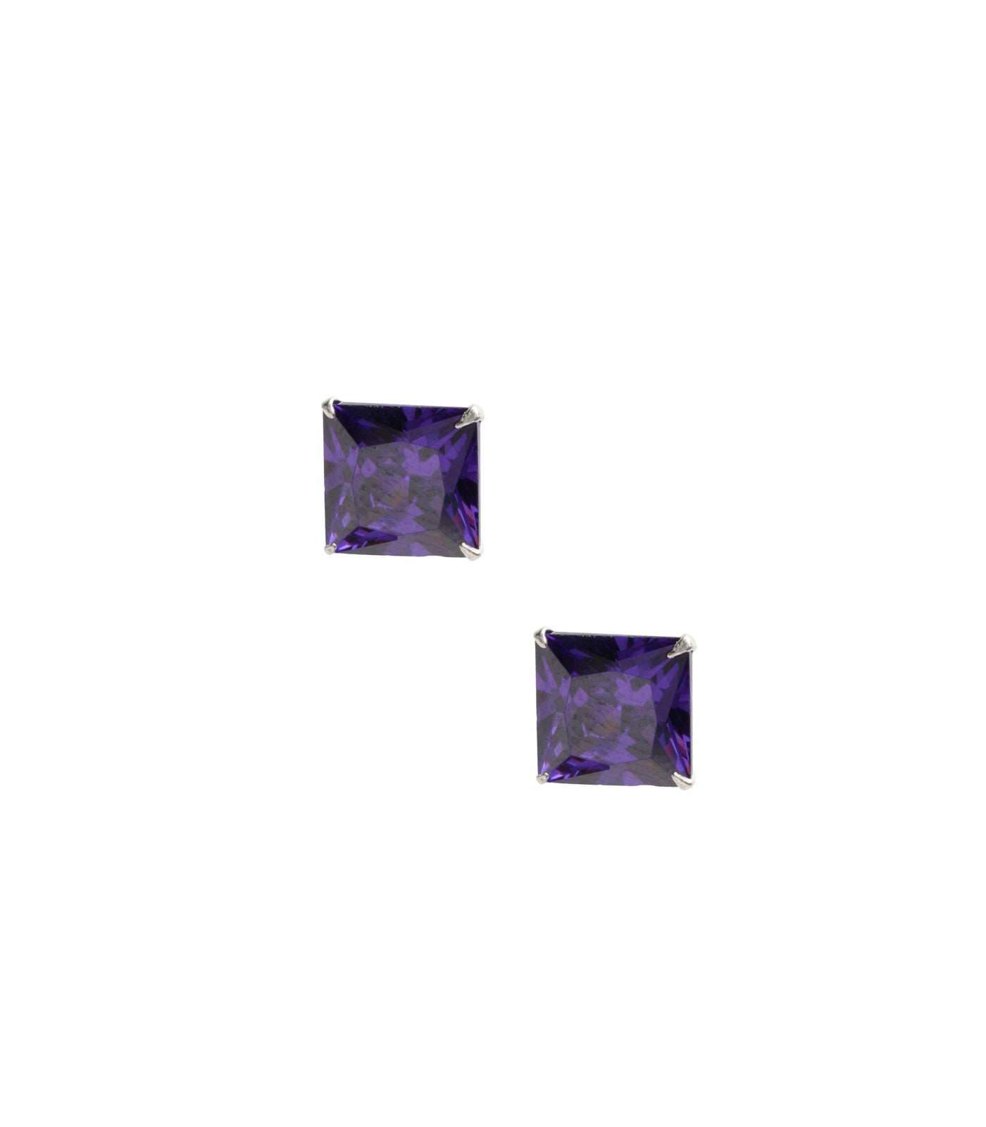 Purple Square Tops (Silver)