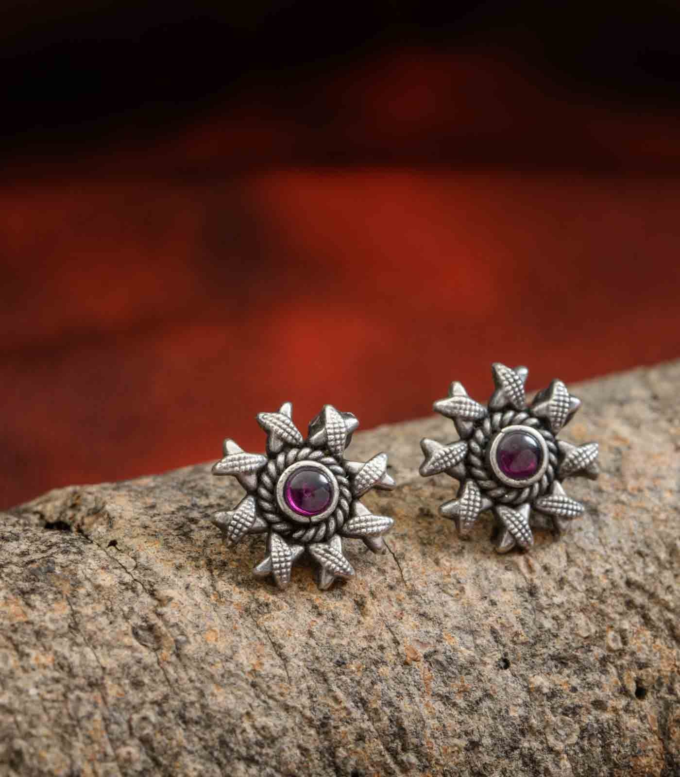 Antique Oxidised Tops (Silver)