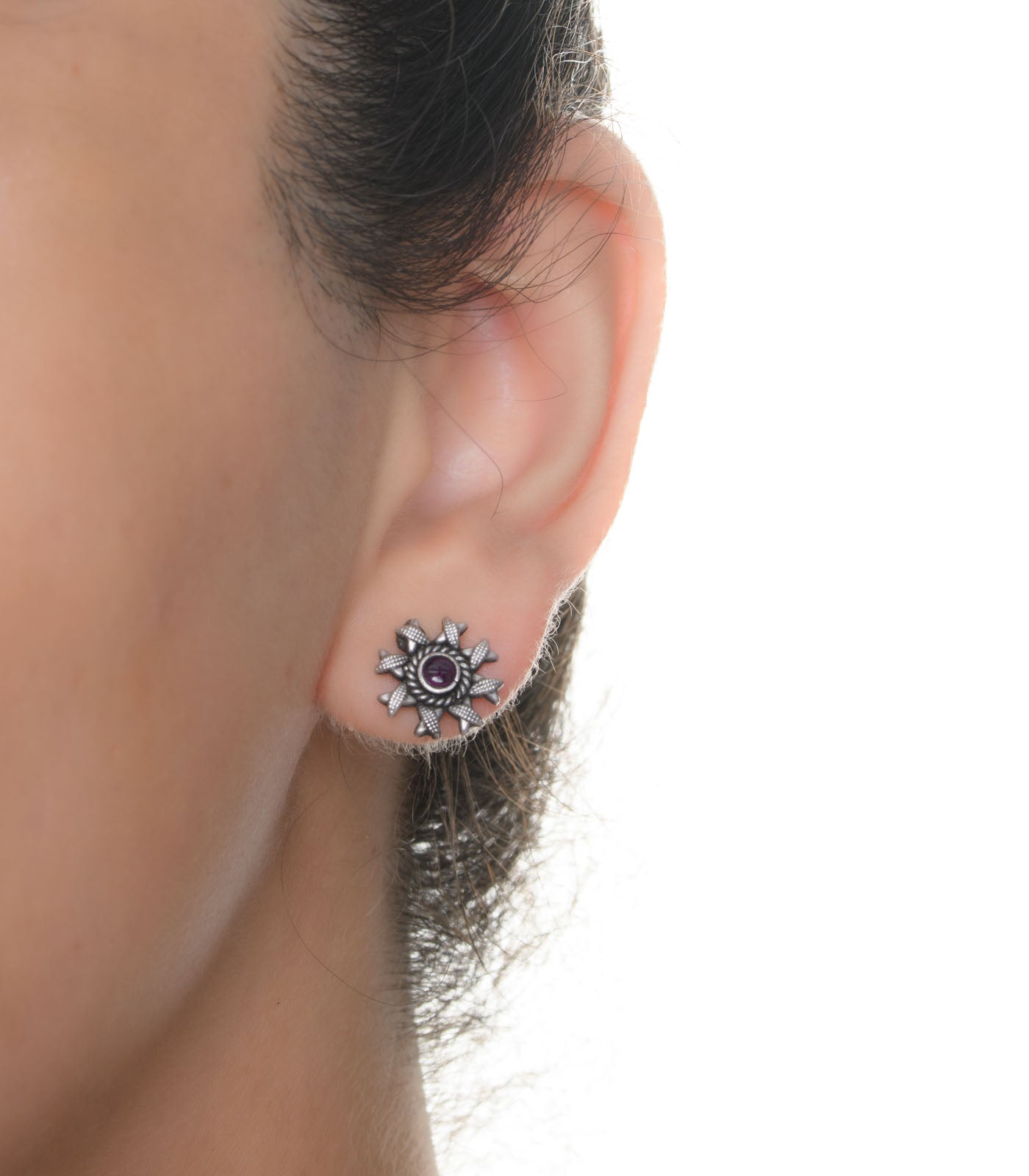 Antique Oxidised Tops (Silver)