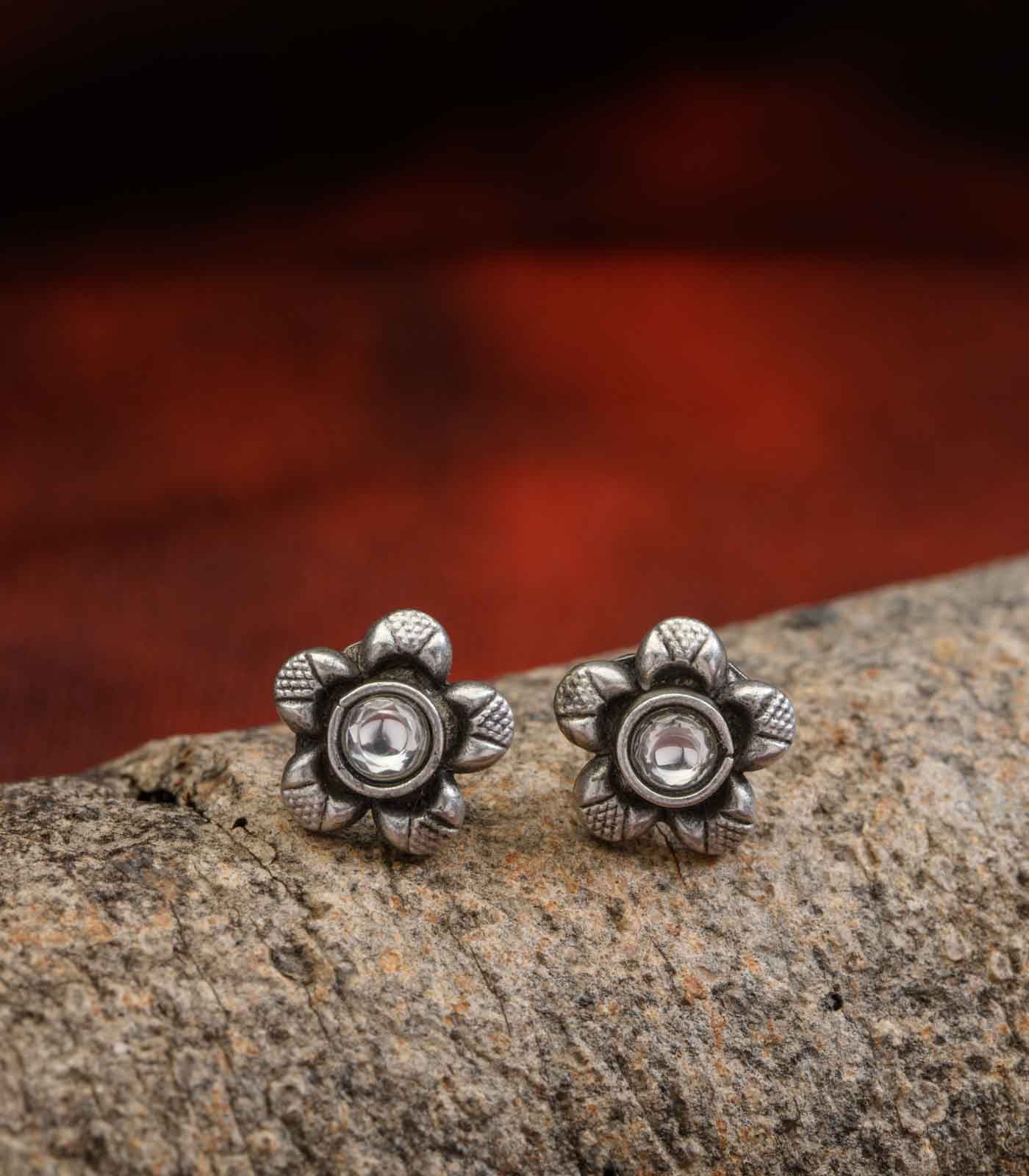 Antique Oxidised Tops (Silver)