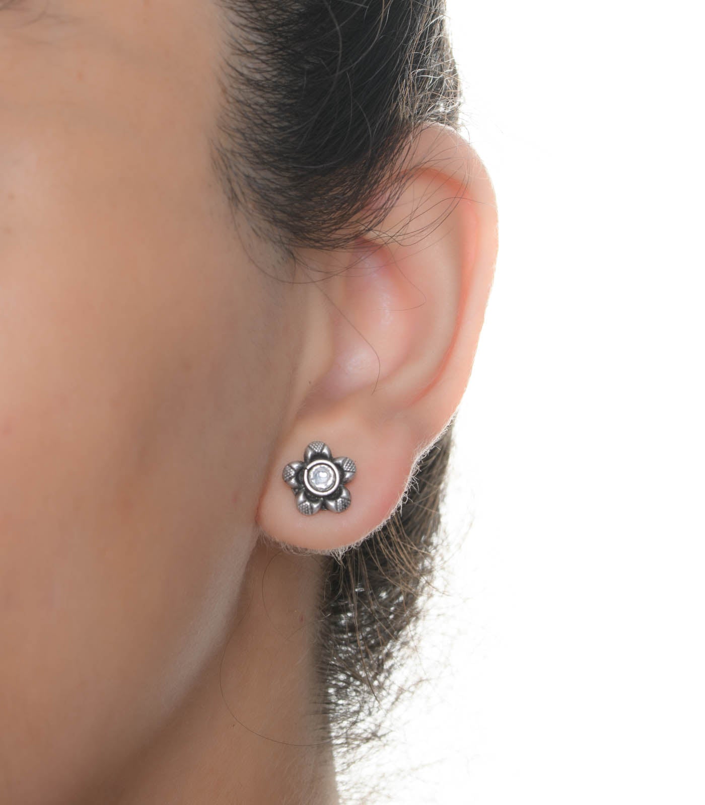Antique Oxidised Tops (Silver)