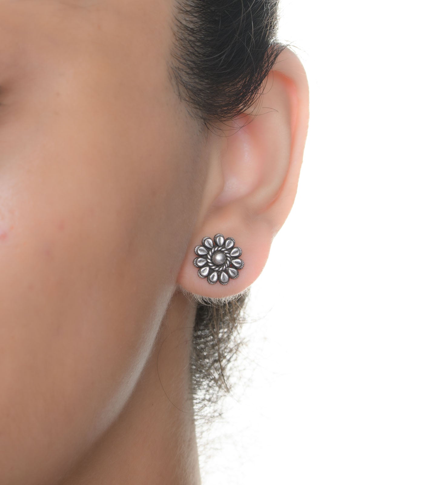 Antique Oxidised Tops (Silver)