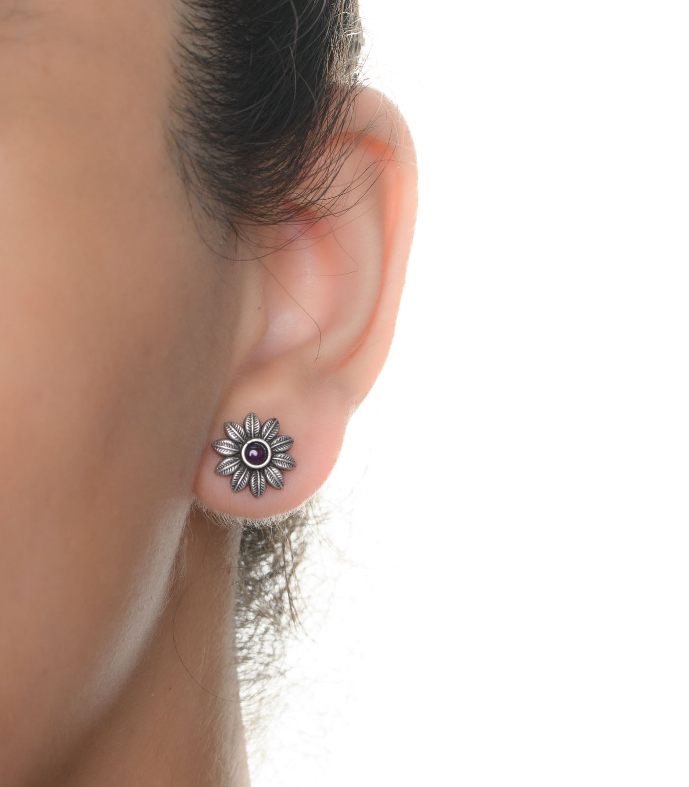 Antique Oxidised Tops (Silver)