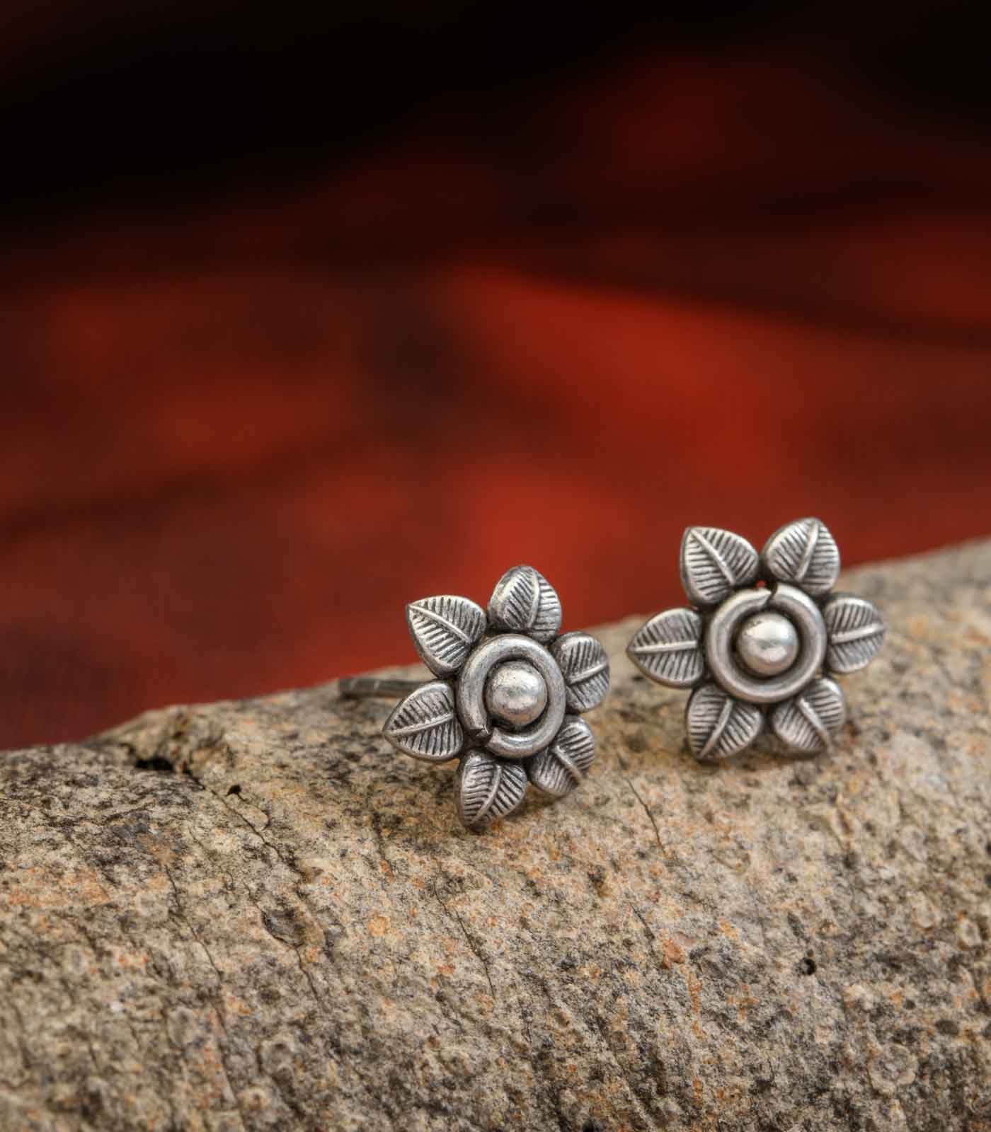 Antique Oxidised Tops (Silver)