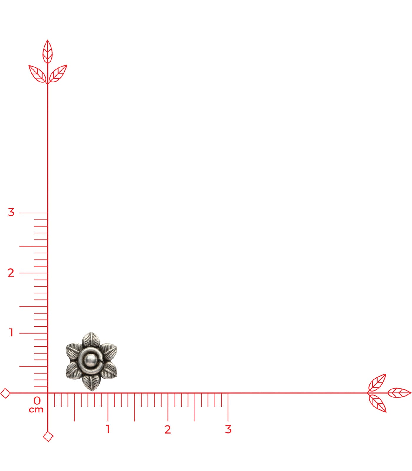 Antique Oxidised Tops (Silver)