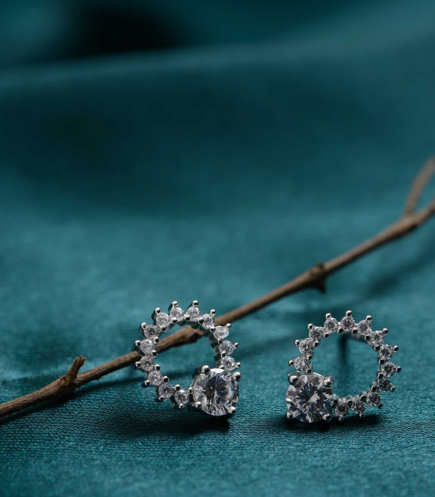 Round Crystal Tops (Silver)