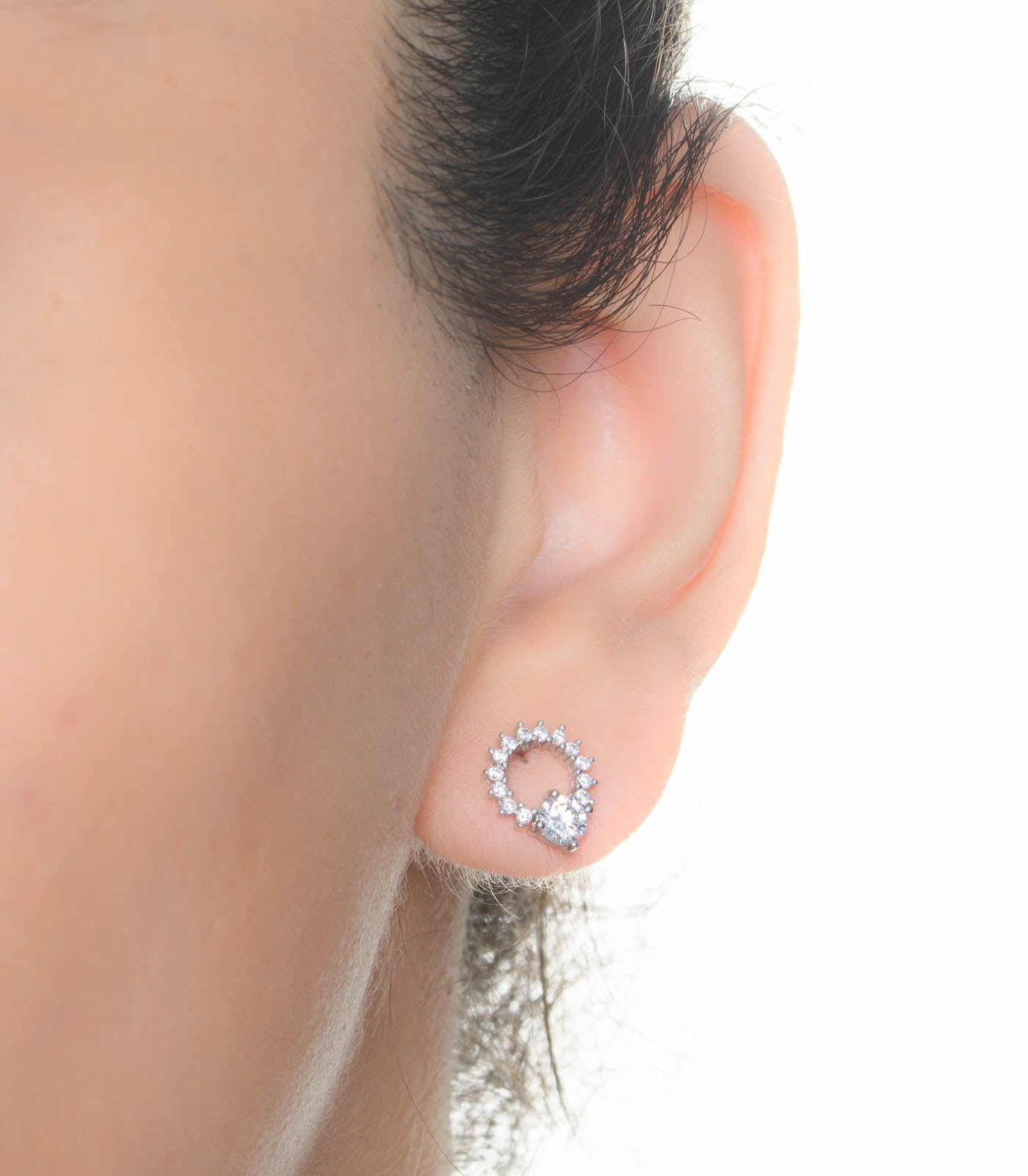 Round Crystal Tops (Silver)