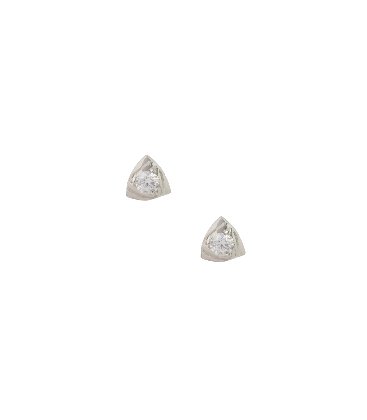 Premium Zircon Triangle Tops (Silver)