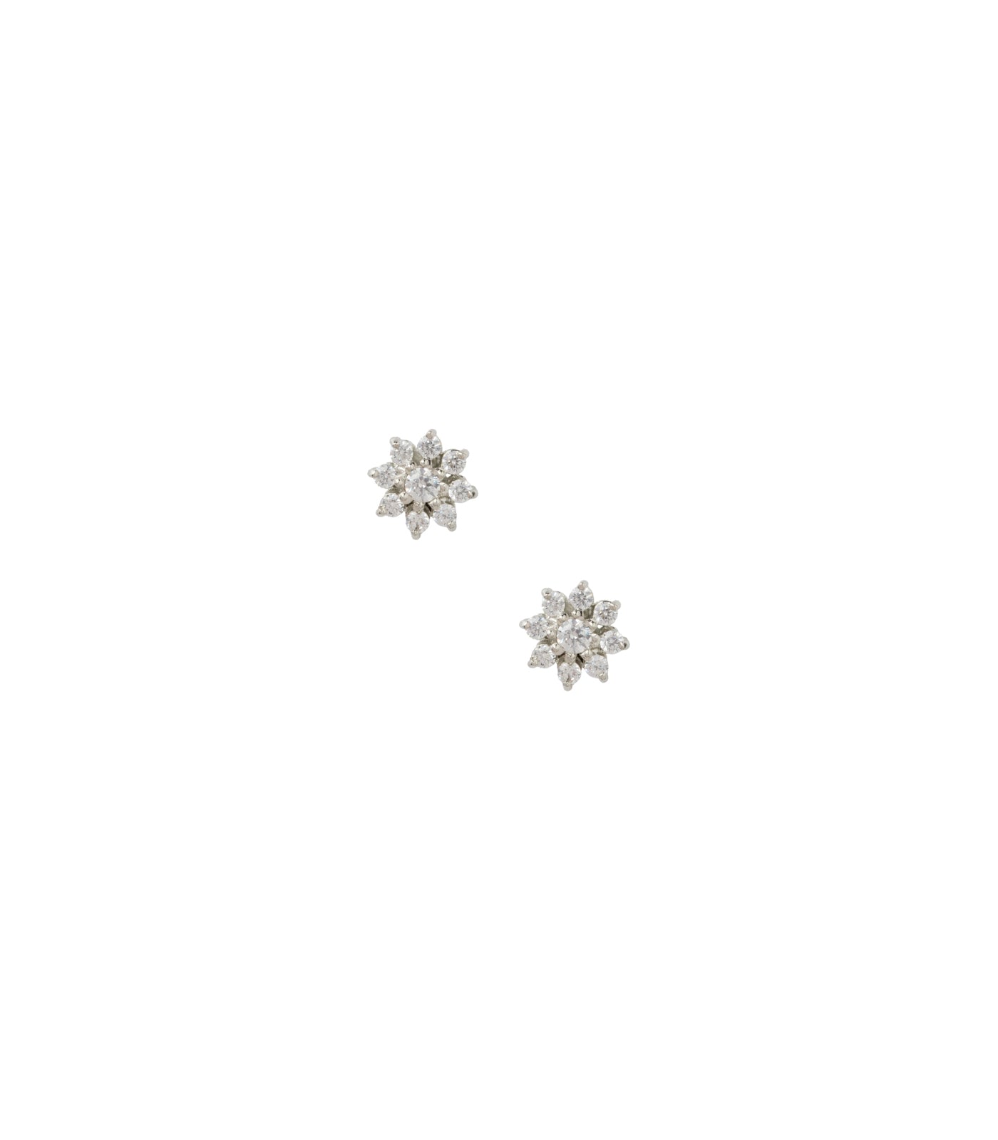 Premium Zircon Kudi Shaped Tops (Silver)