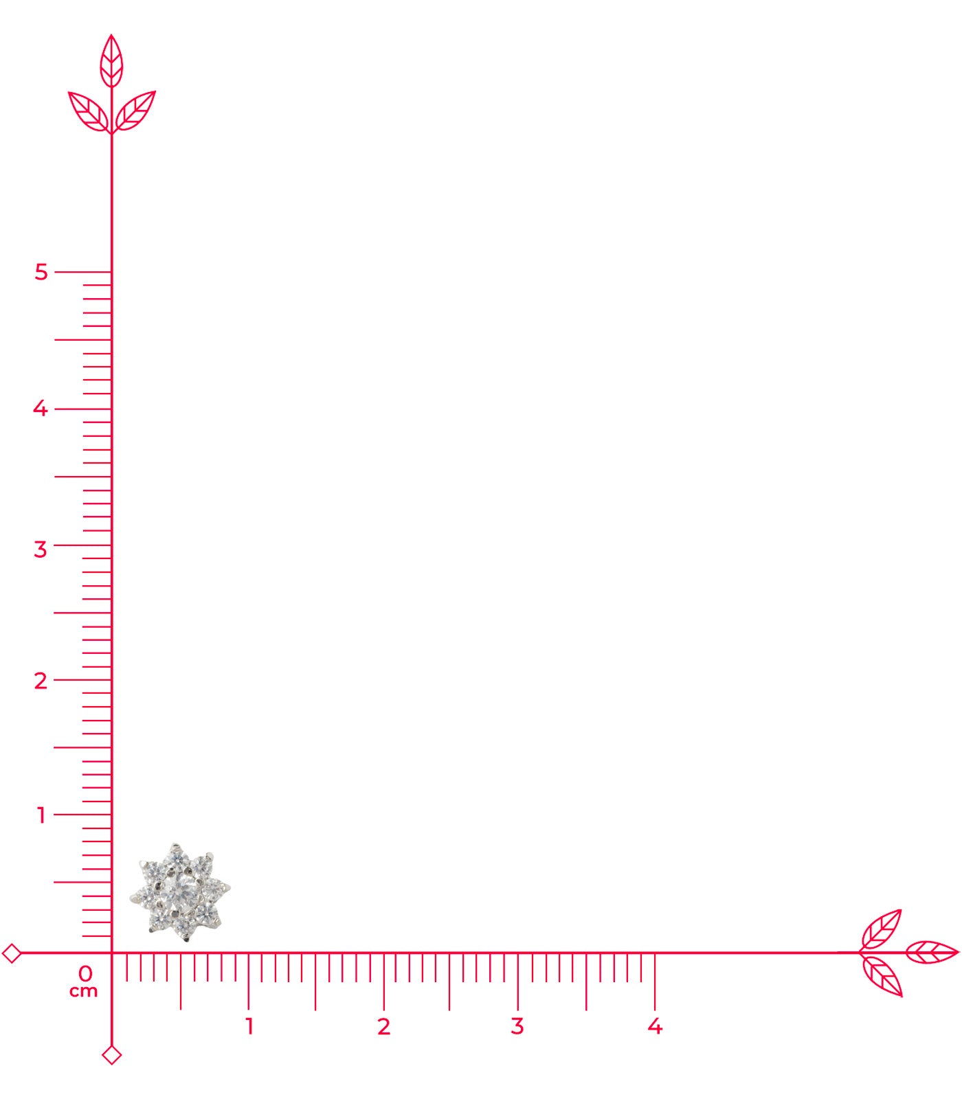 Premium Zircon Blooming Flower Tops