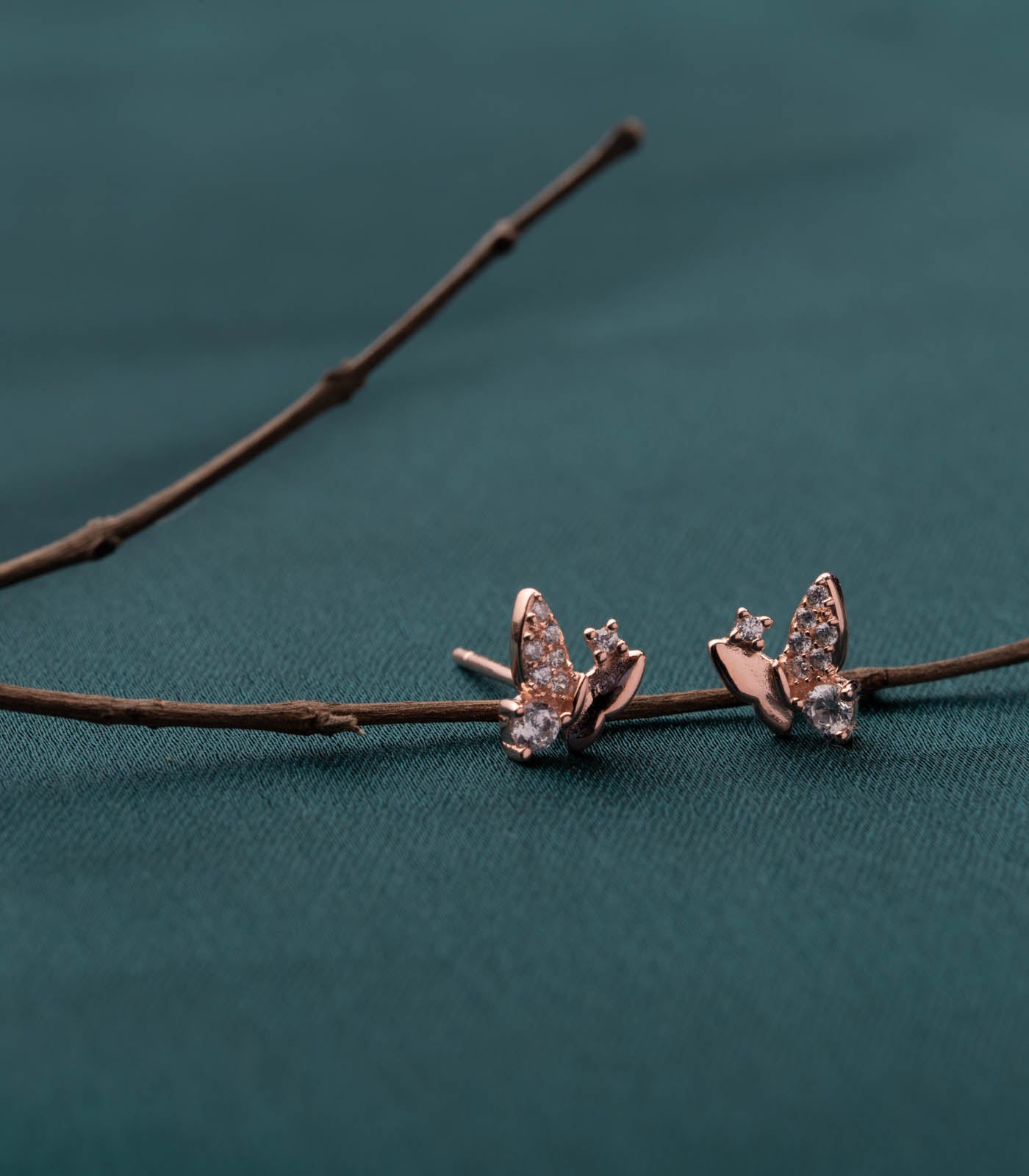 Rosy Butterfly Tops (Silver)