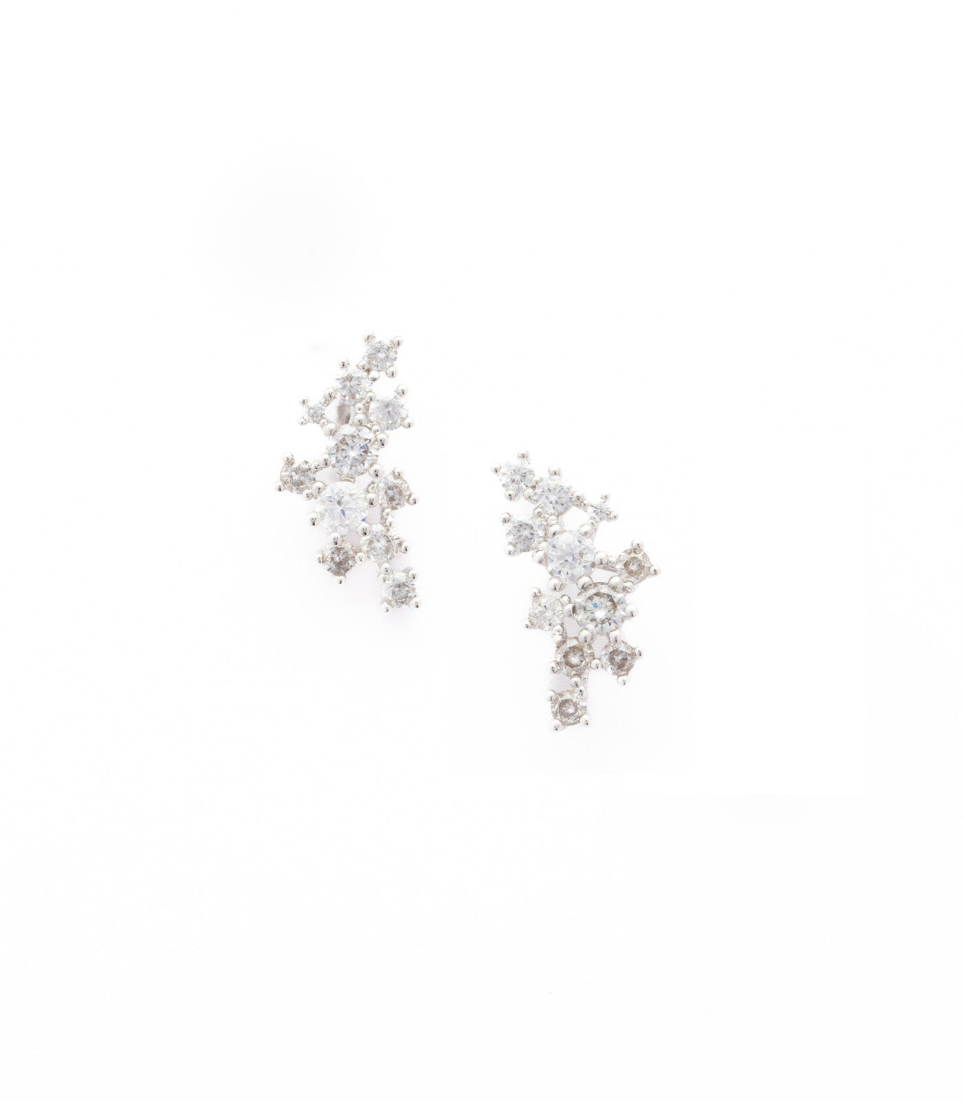 Fashionable Crystal Studs (Brass)